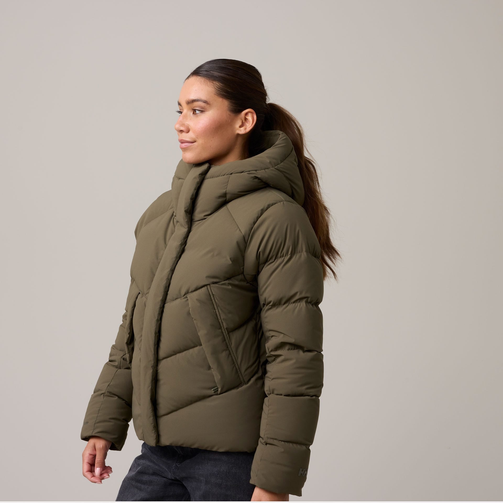Women’s Helly Puff Down Jacket - 431 UTILITY GREEN