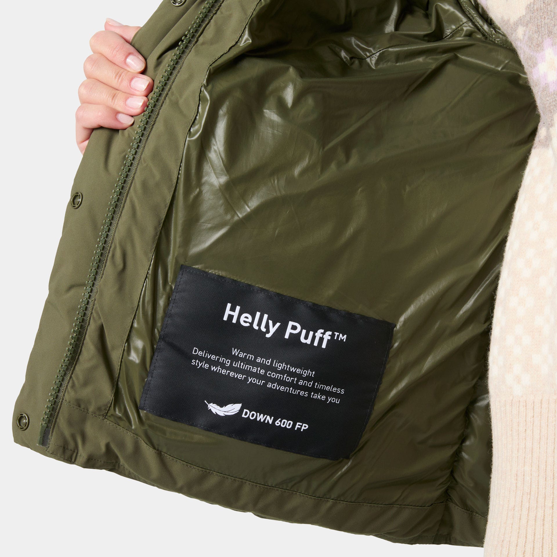 Women’s Helly Puff Down Jacket - 431 UTILITY GREEN