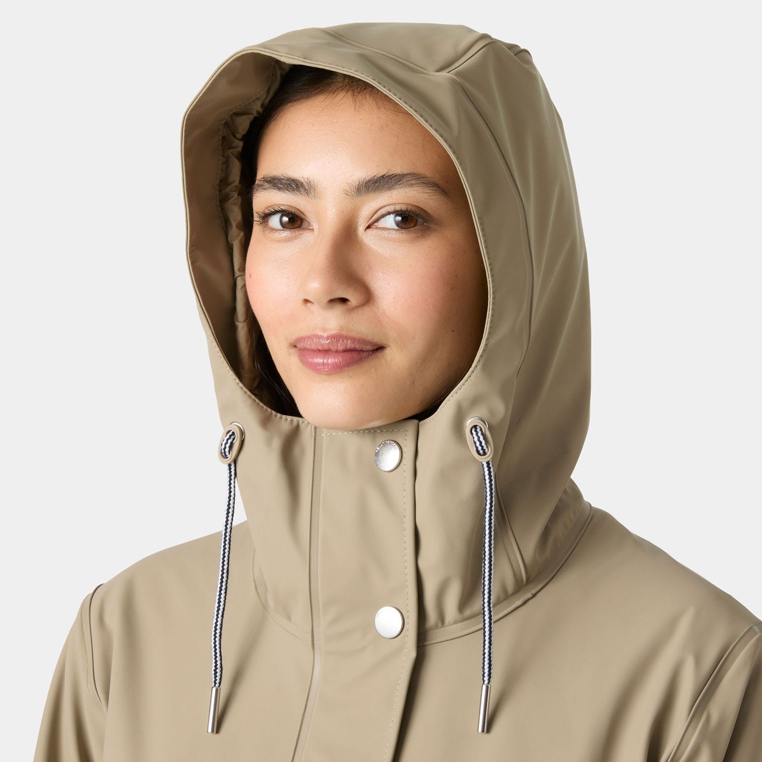 Women’s Moss Insulated PU Coat - 757 PEBBLE