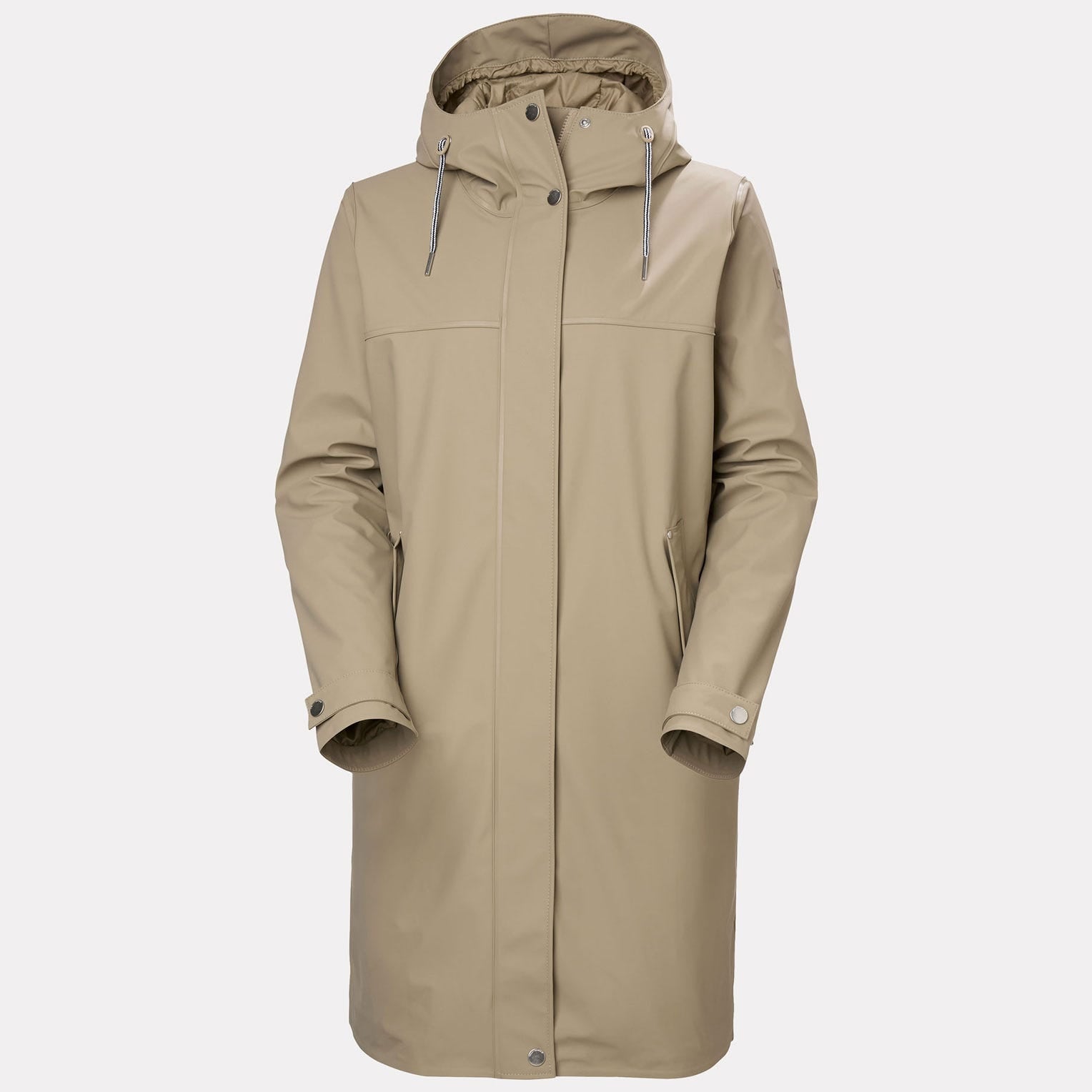 Women’s Moss Insulated PU Coat - 757 PEBBLE