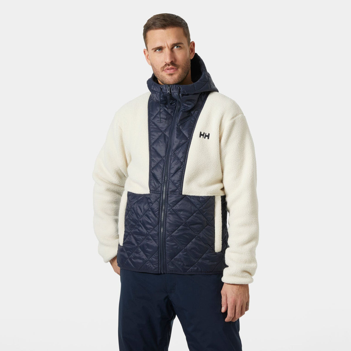Men's Stowe Hooded Hybrid Jacket - 597 NAVY