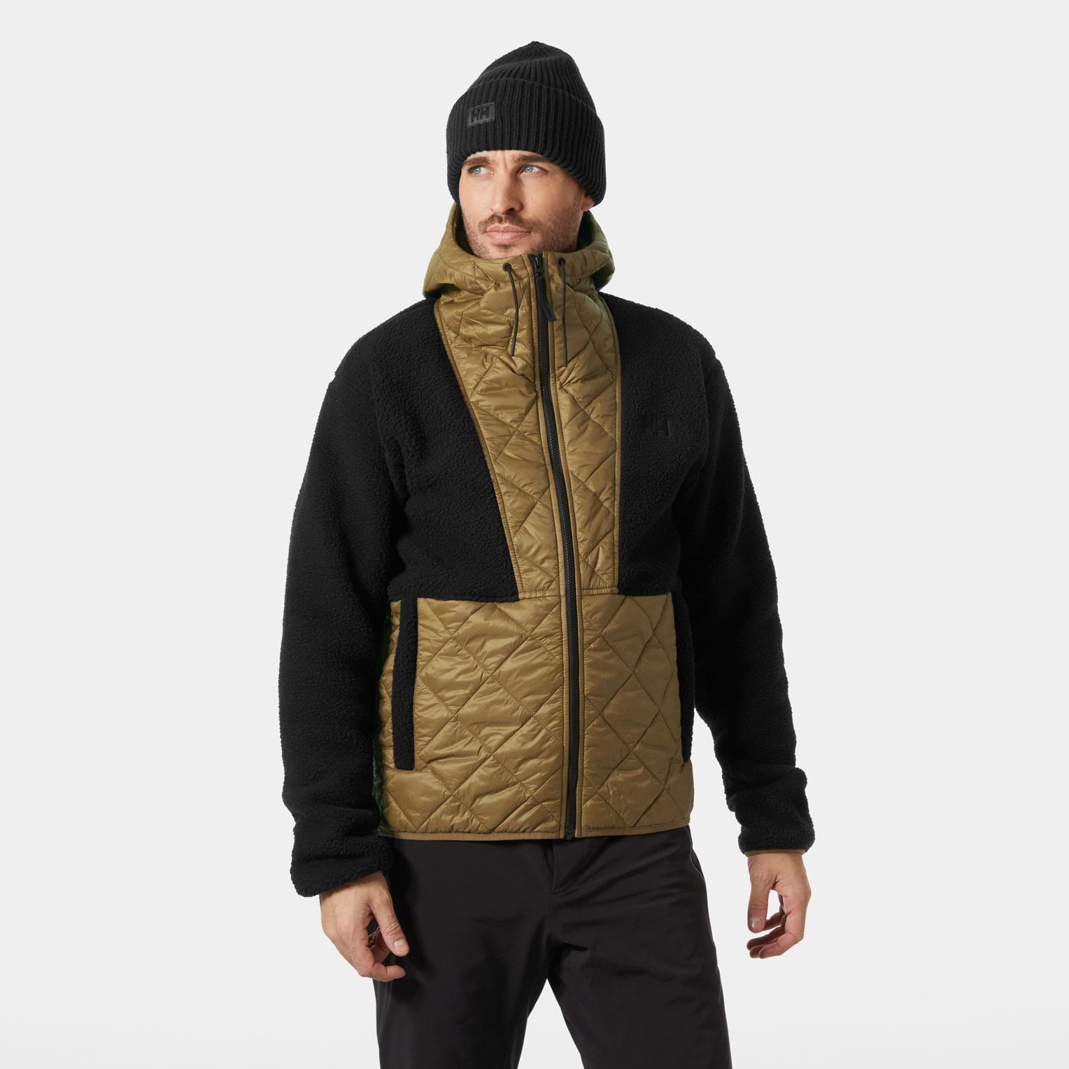 Men's Stowe Hooded Hybrid Jacket - 718 SEPIA