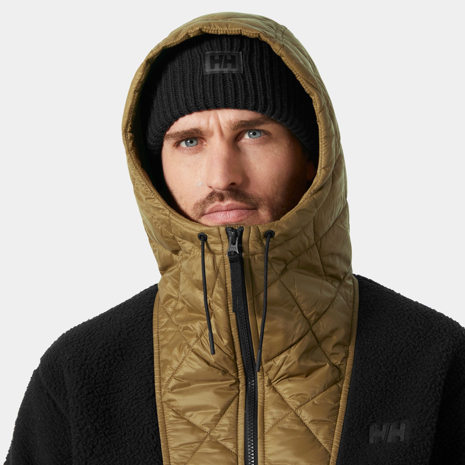 Men's Stowe Hooded Hybrid Jacket - 718 SEPIA