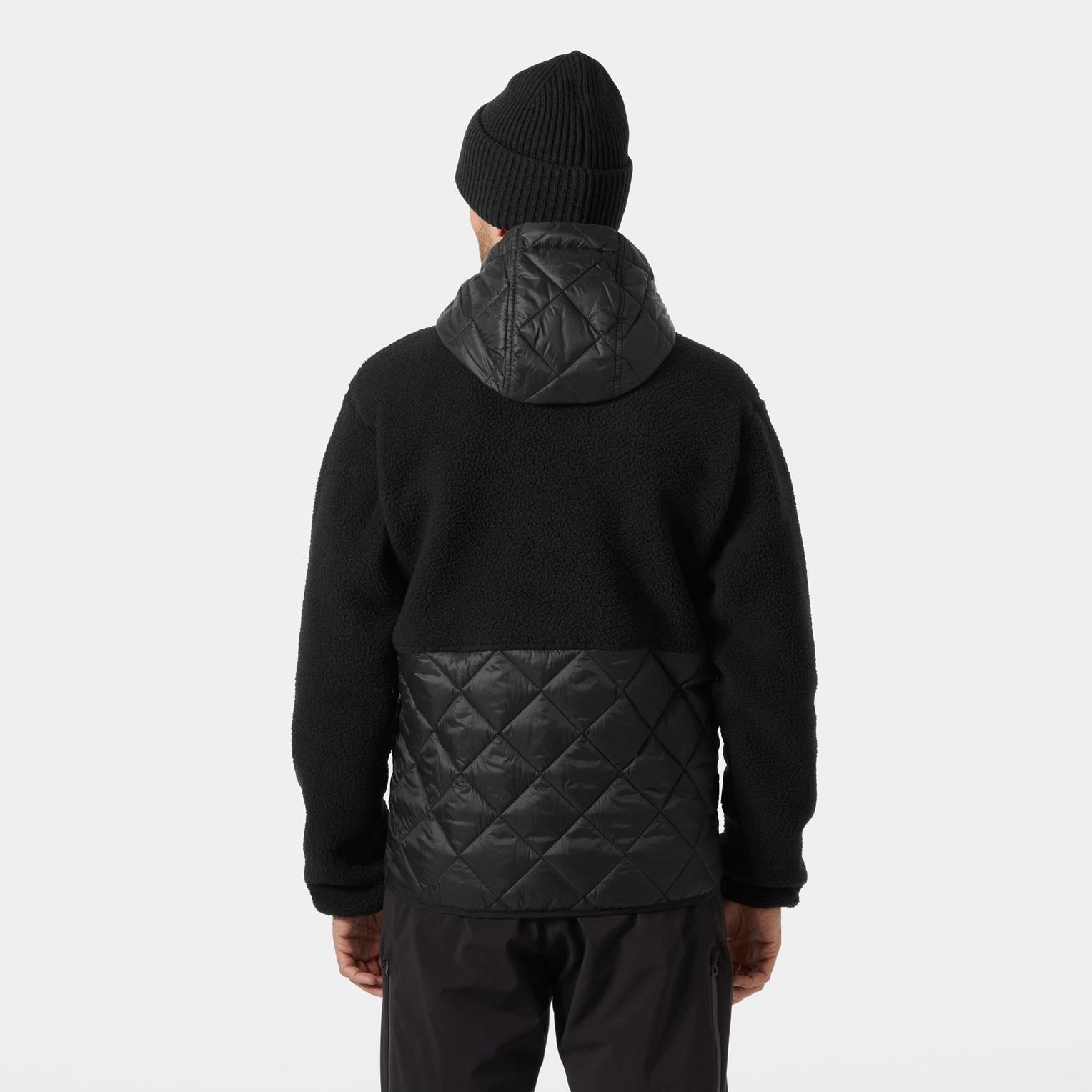 Men's Stowe Hooded Hybrid Jacket - 990 BLACK