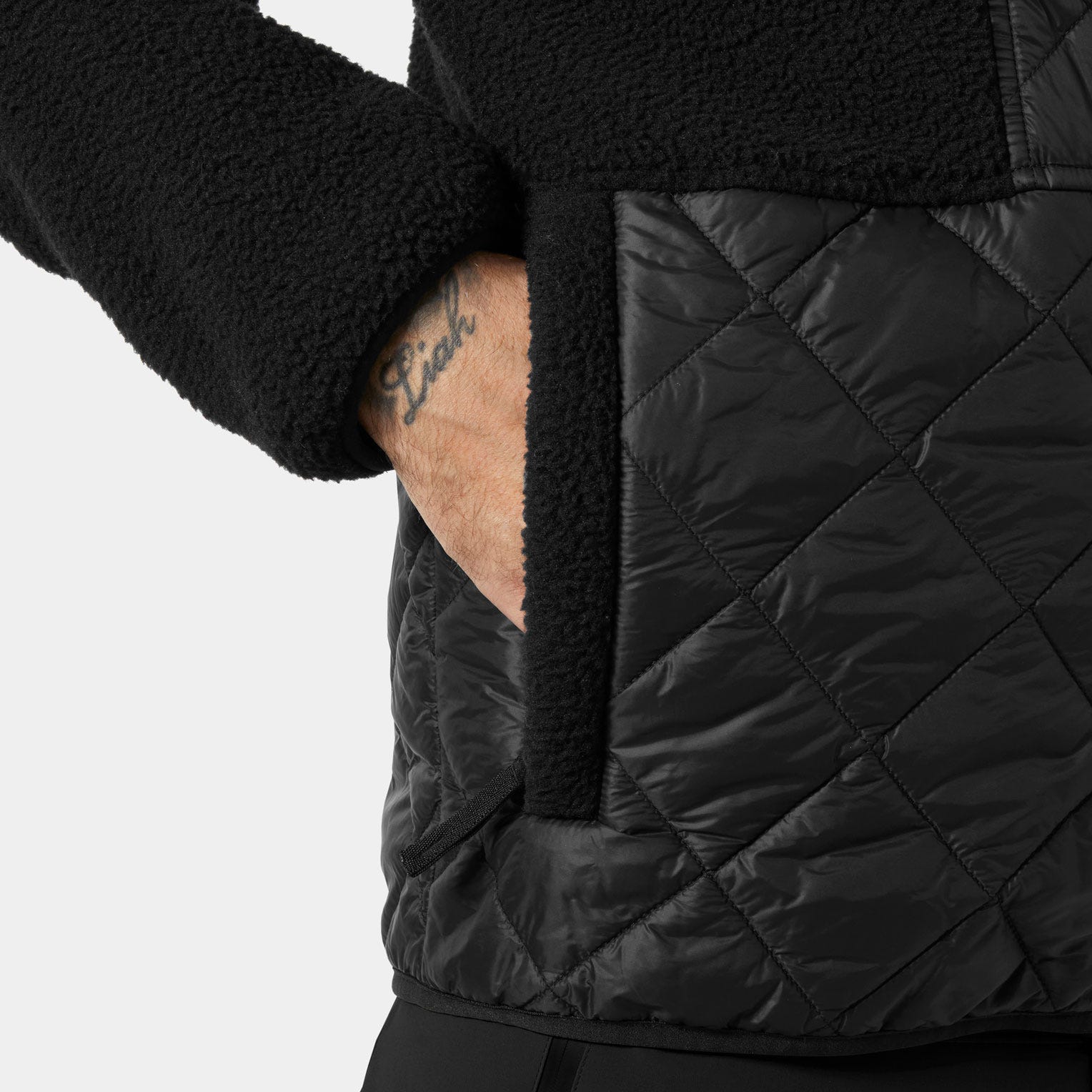 Men's Stowe Hooded Hybrid Jacket - 990 BLACK