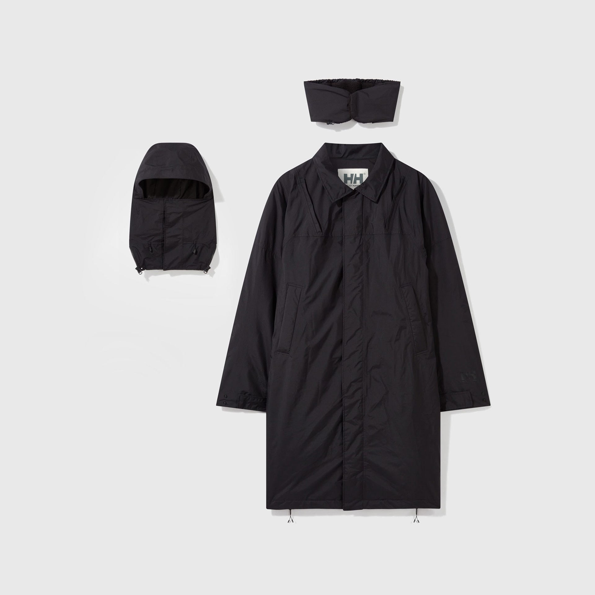 Unisex HH Archive Modular Padded Top Coat - 990 BLACK
