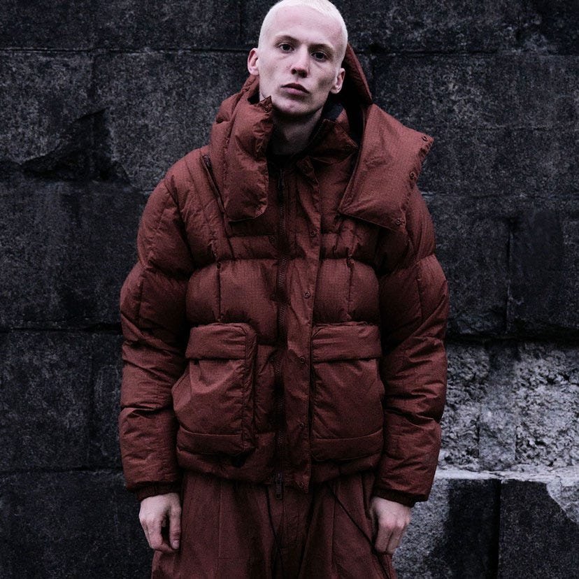 Unisex HH Archive Reversible Down Jacket - 761 CARAMEL