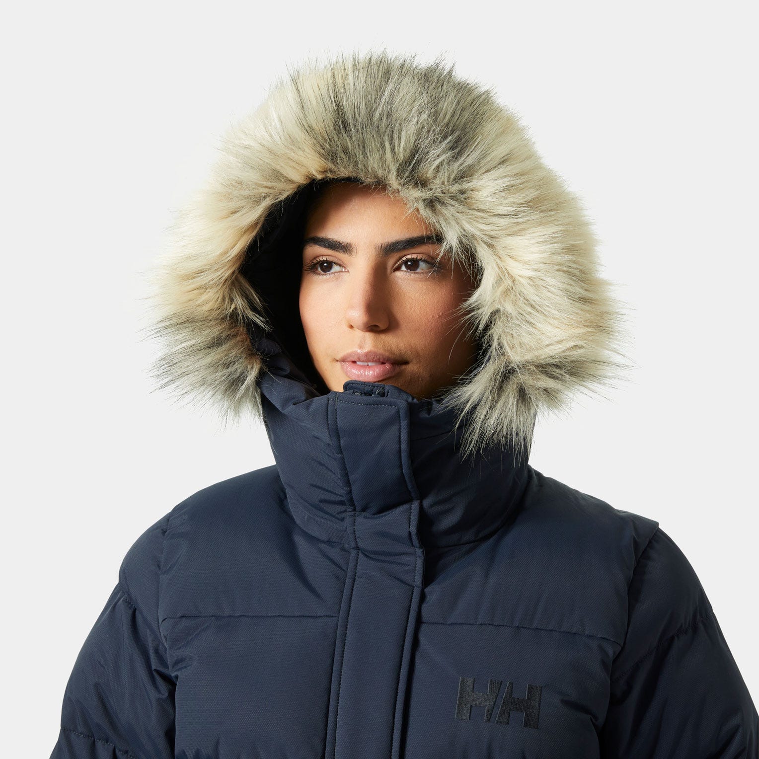 Women's Aria Long Parka - 597 NAVY