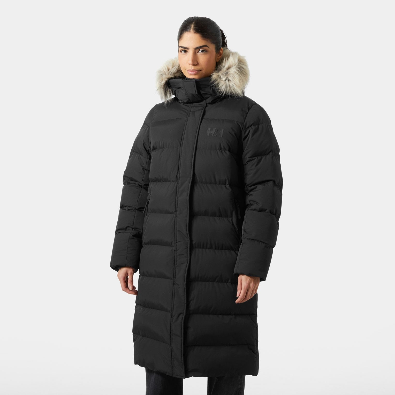 Women's Aria Long Parka - 990 BLACK