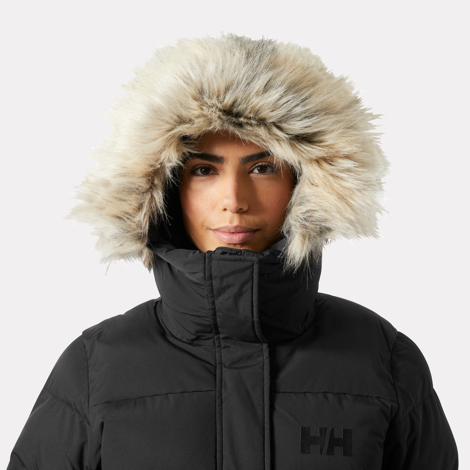 Women's Aria Long Parka - 990 BLACK