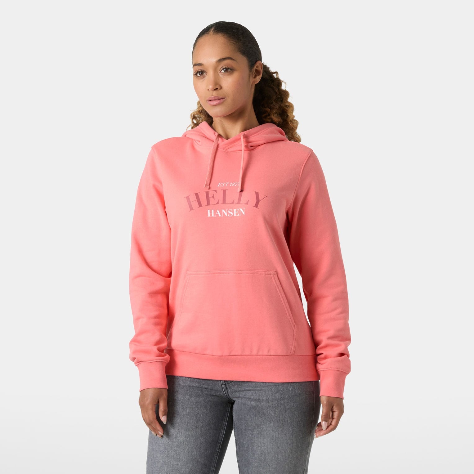 Women's Core Graphic Hoodie - 066 CORAL ALMOND
