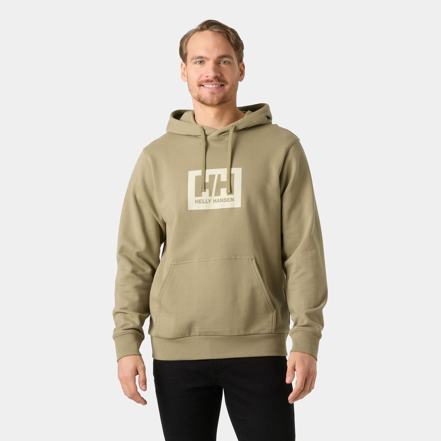 Men's HH Box Hoodie - 757 PEBBLE