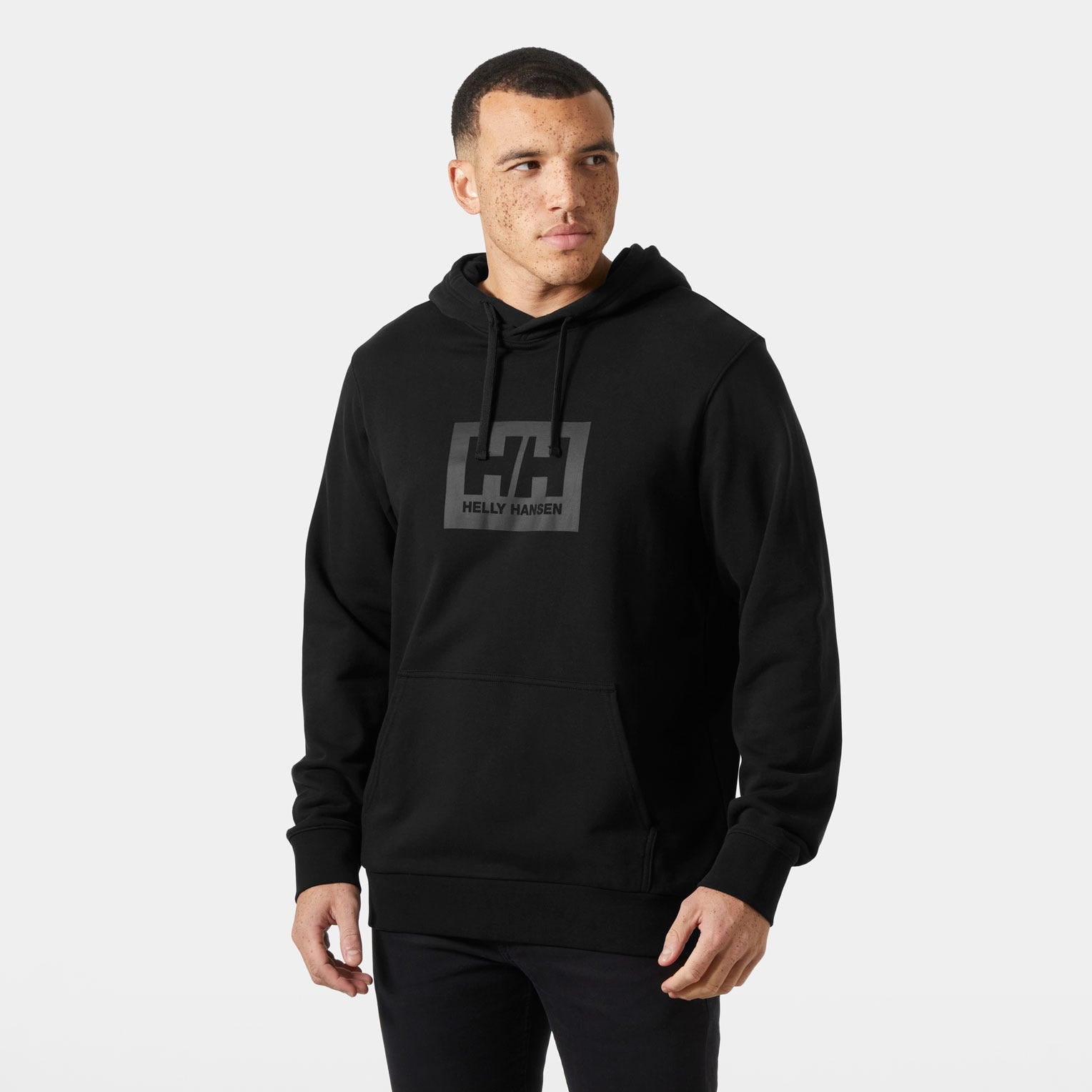 Men's HH Box Hoodie - 990 BLACK