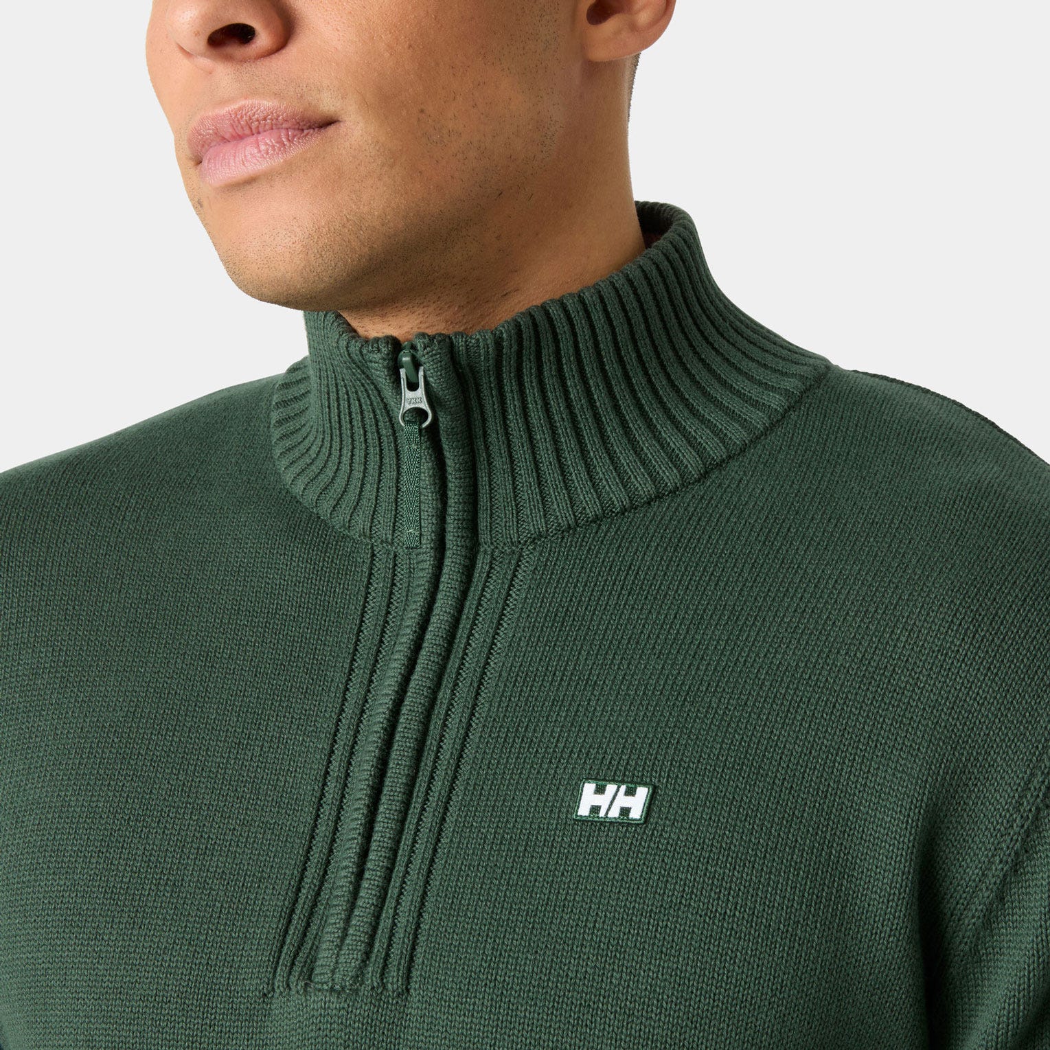 Men's Smoegen Half-Zip Sweater - 390 JUNGLE GREEN