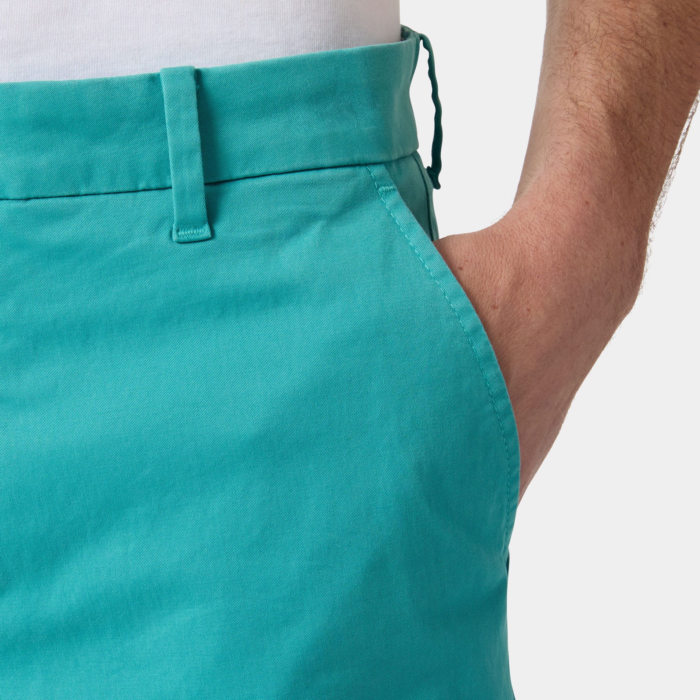 Men's Bryggen Chino Shorts - 472 DARK MINT