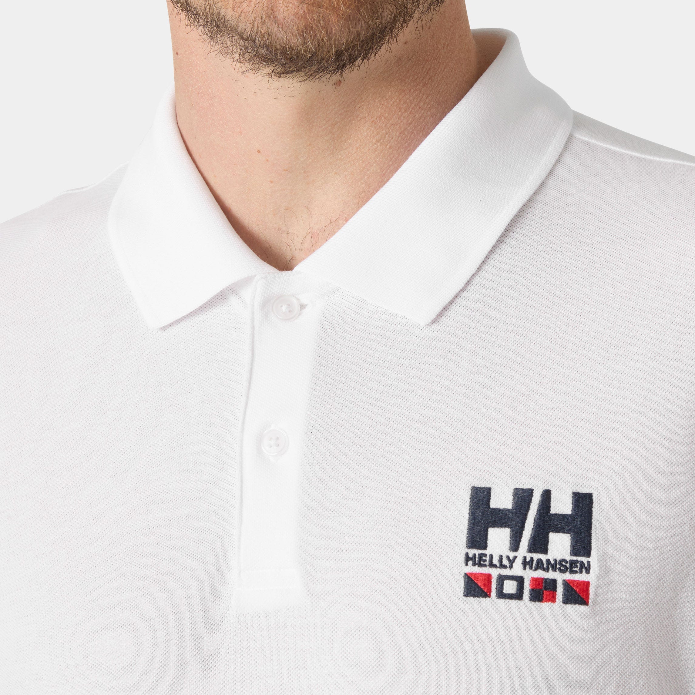 Men's Messina Graphic Fitted Polo - 002 WHITE