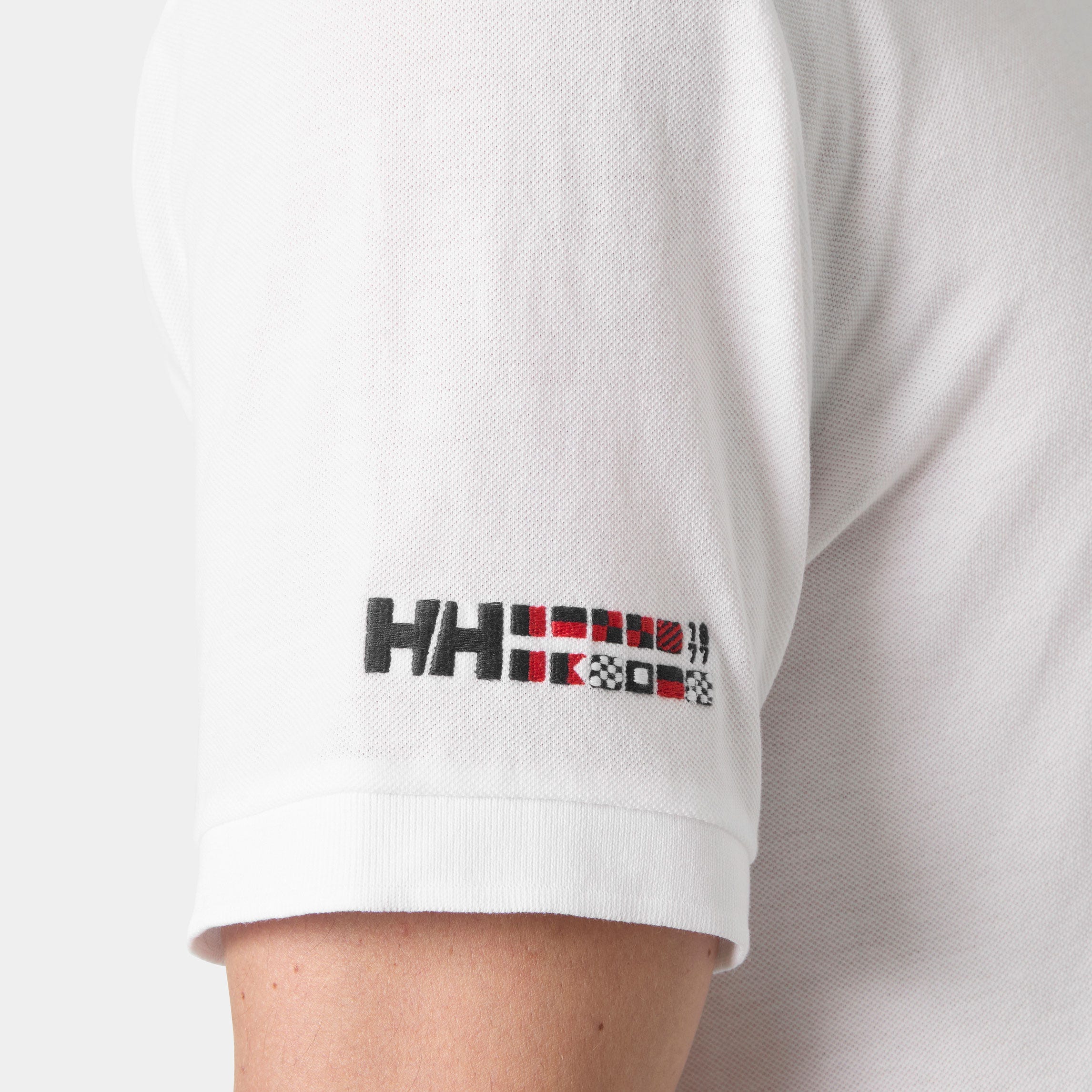 Men's Messina Graphic Fitted Polo - 002 WHITE