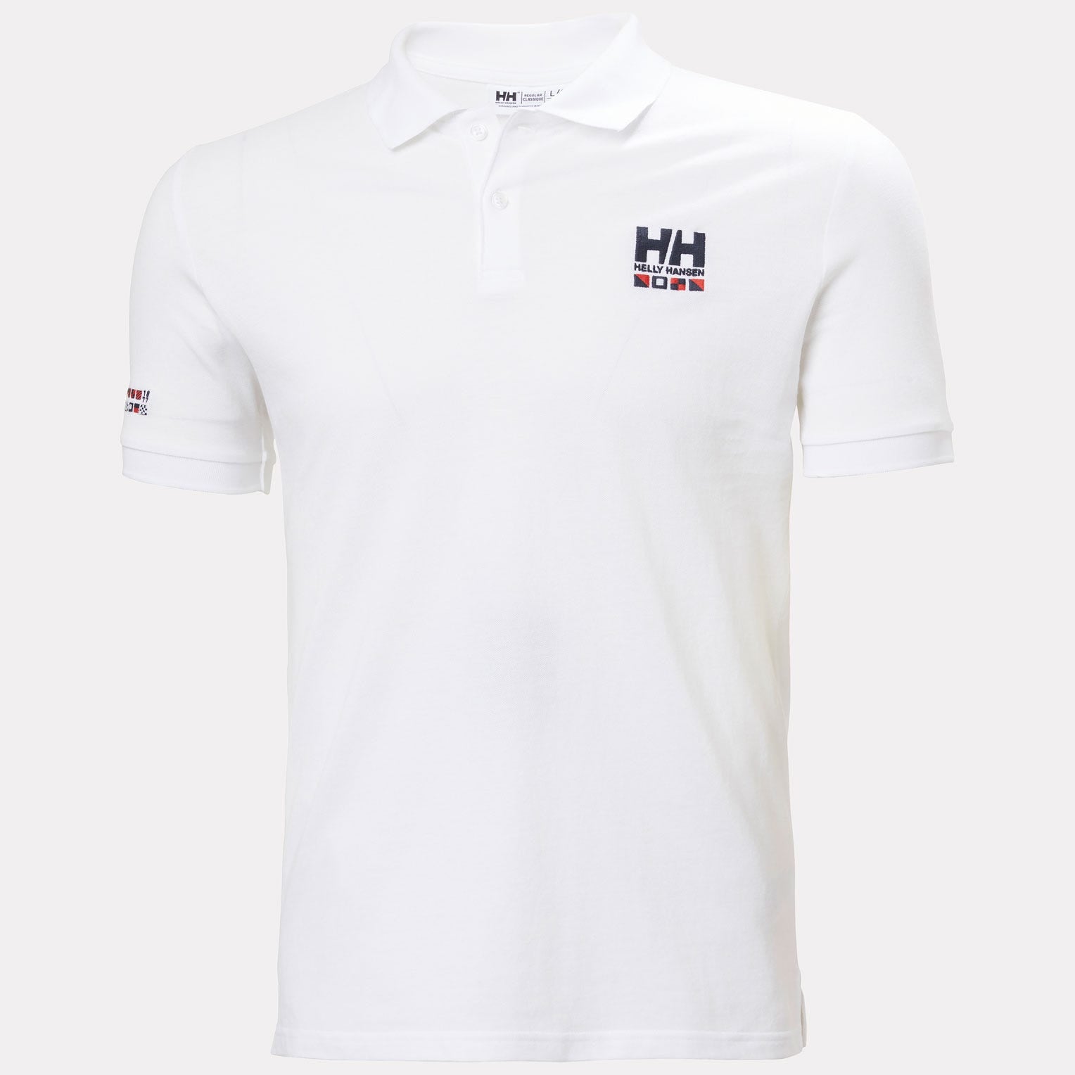 Men's Messina Graphic Fitted Polo - 002 WHITE