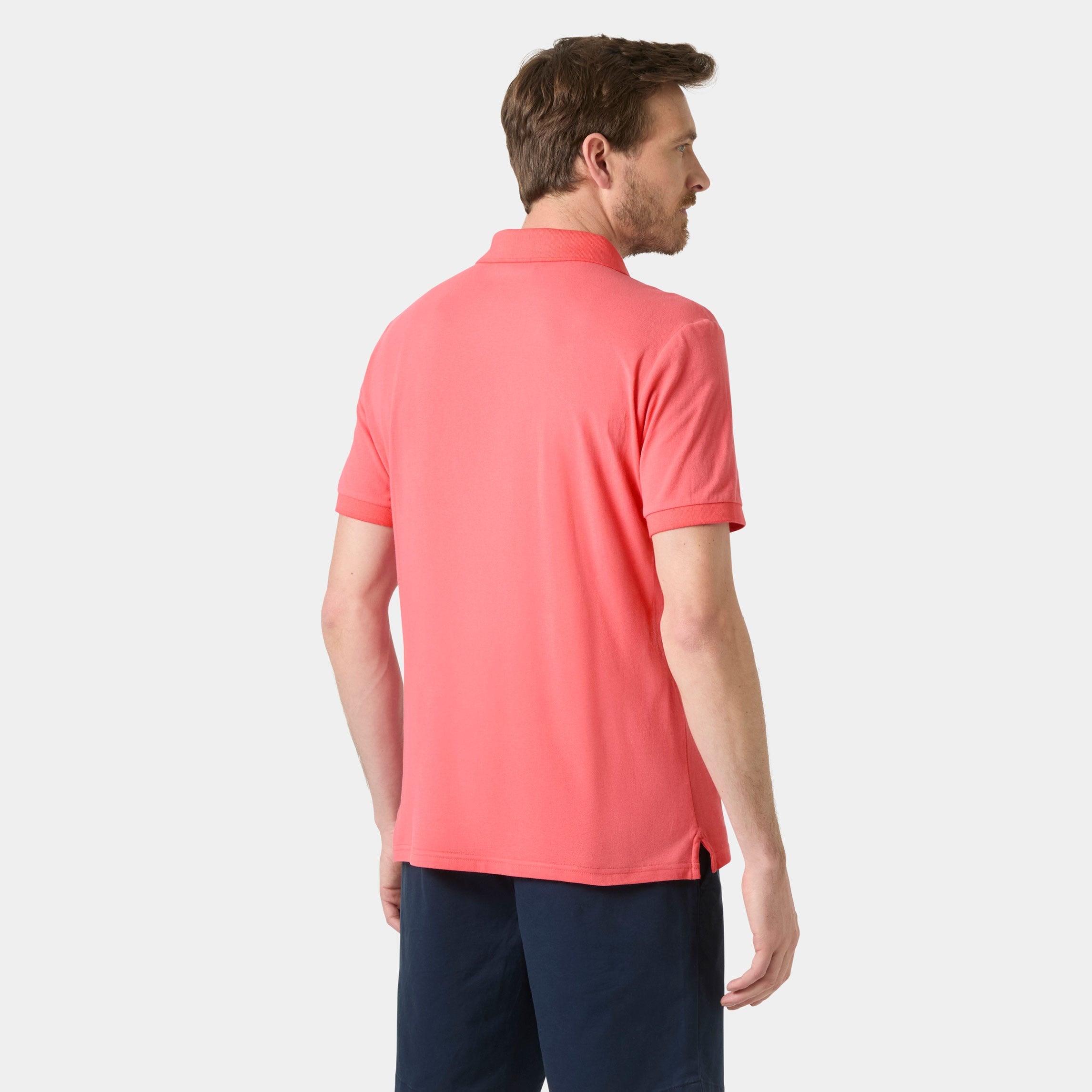 Men's Messina Graphic Fitted Polo - 098 NANTUCKET RED
