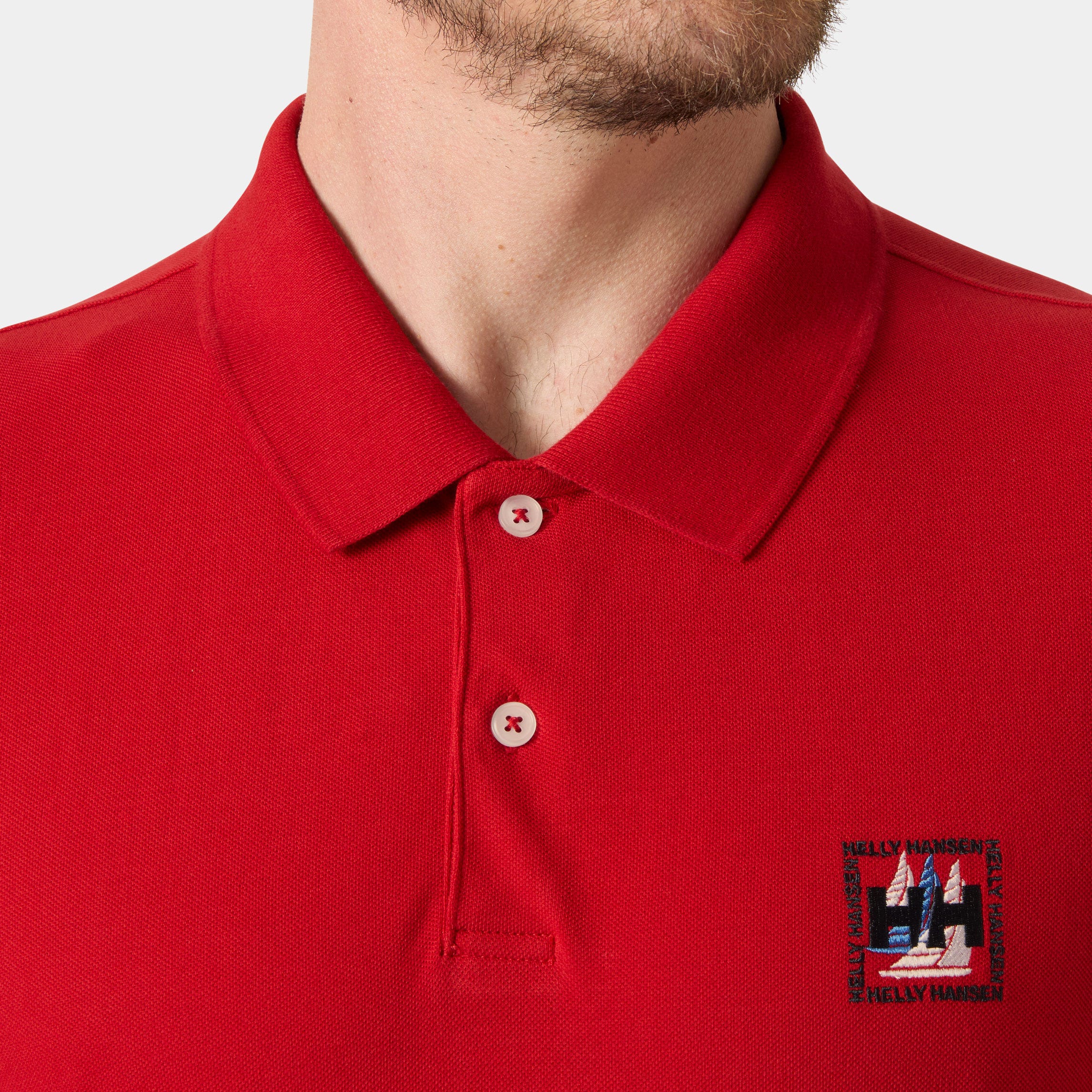 Men's Messina Graphic Fitted Polo - 162 RED