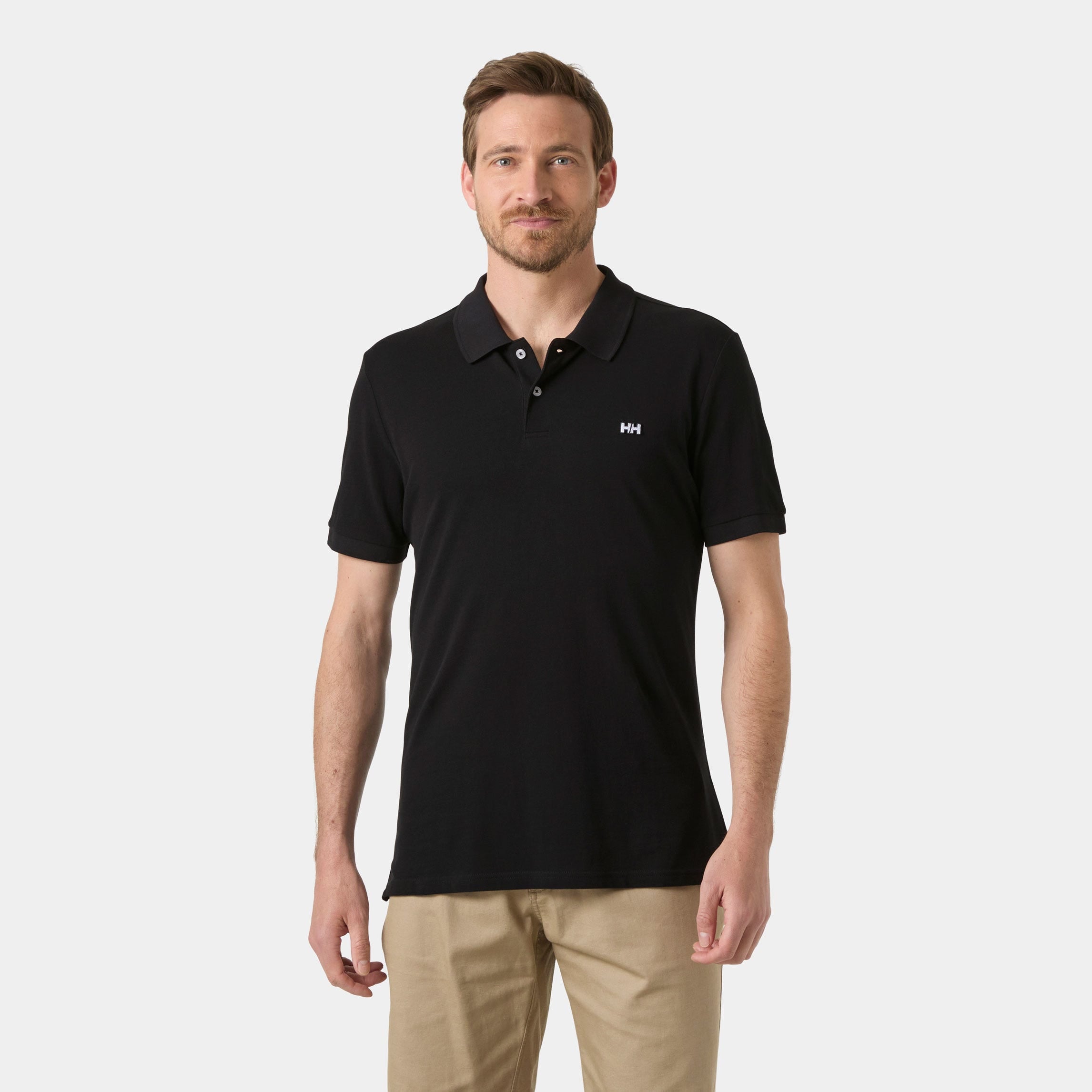 Men's Elba Fitted Polo - 990 BLACK