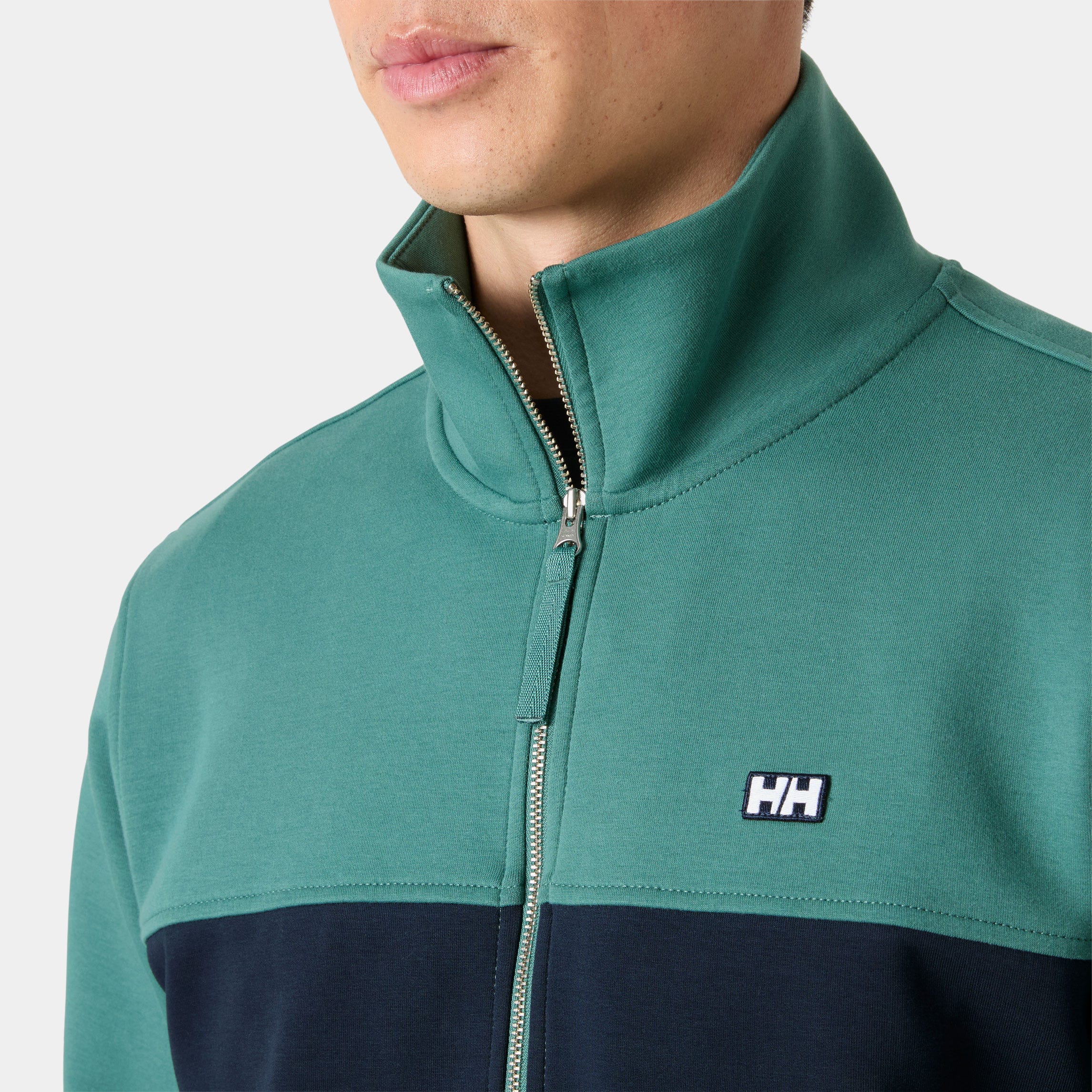 Men's Koster Sweat Jacket - 494 OPAL GREEN