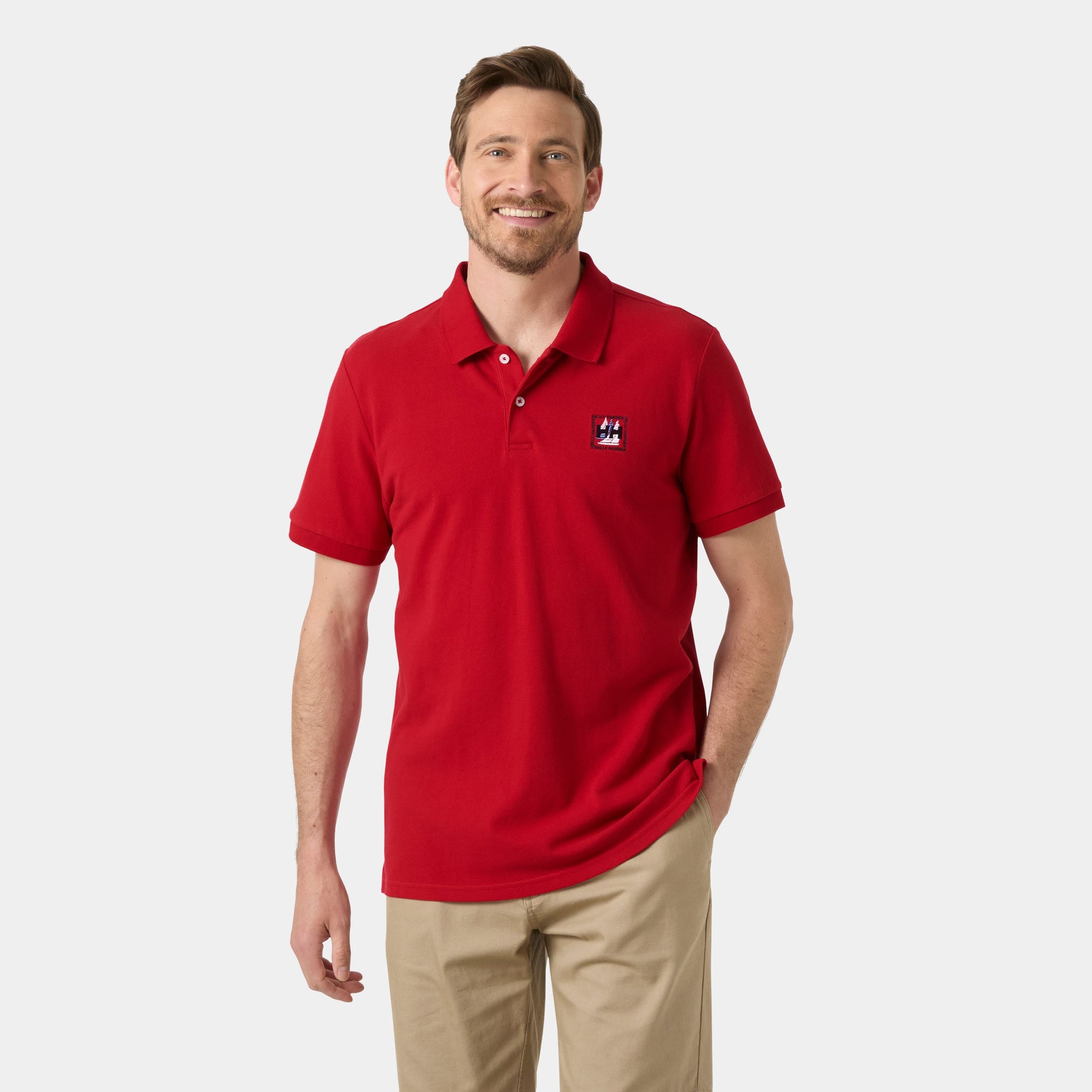 Men's Toulon Graphic Polo - 162 RED