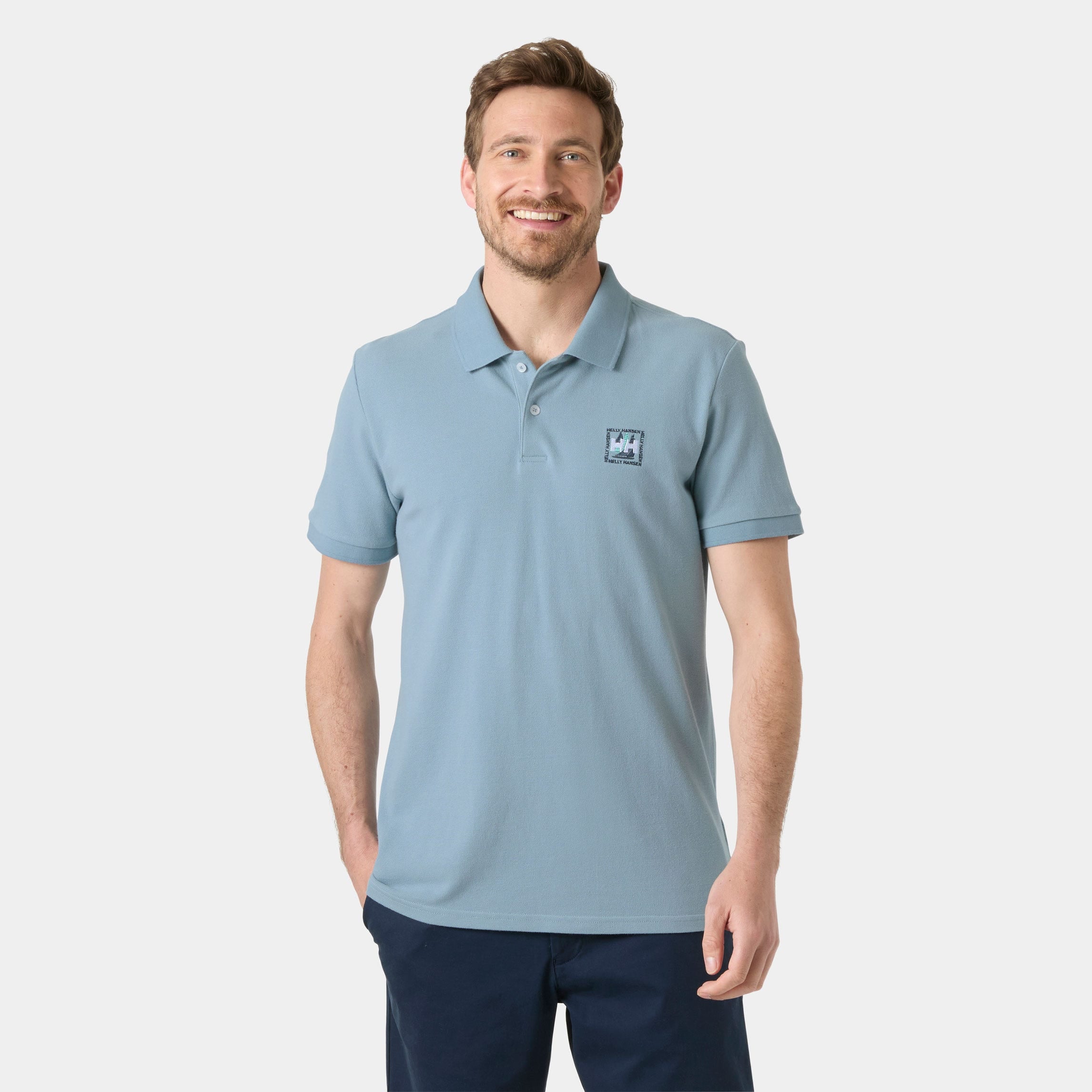Men's Toulon Graphic Polo - 561 WINDY BLUE