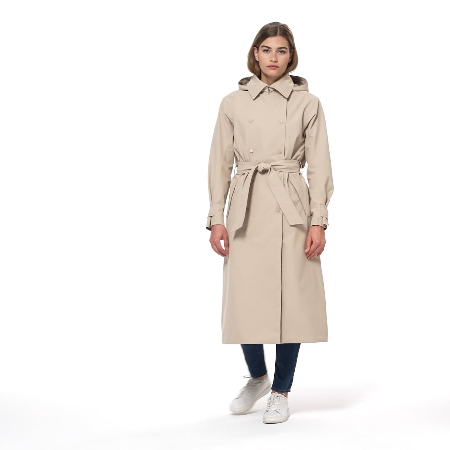 Women's Avenue Trench - 078 HH KHAKI