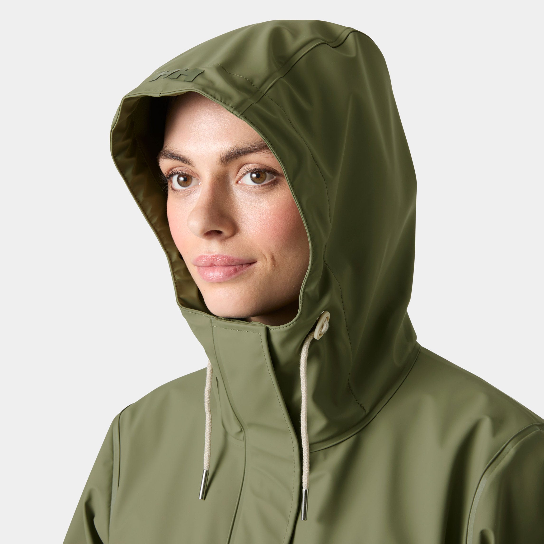 Women's Moss Block PU Raincoat - 421 LAV GREEN