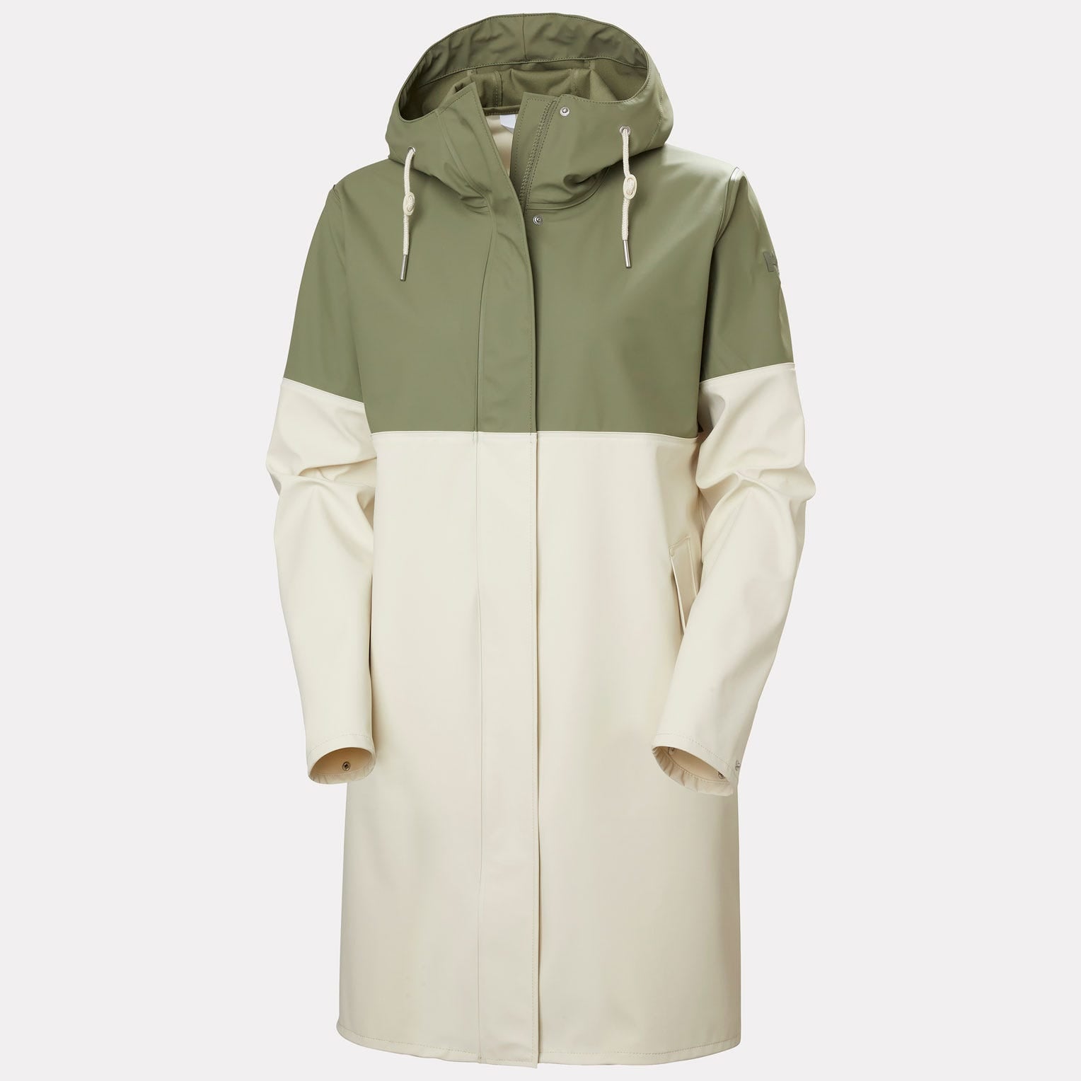 Women's Moss Block PU Raincoat - 421 LAV GREEN