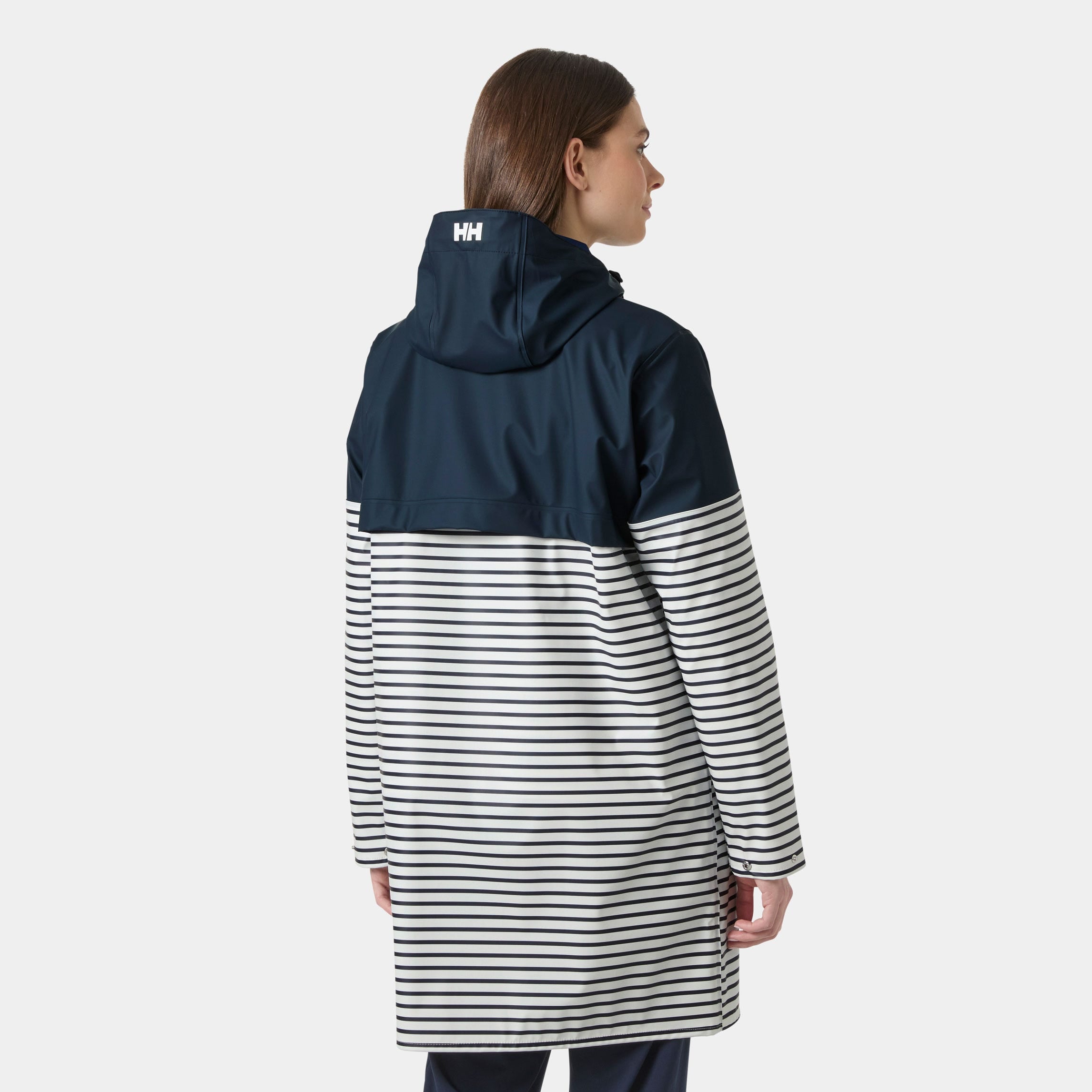 Women's Moss Block PU Raincoat - 597 NAVY