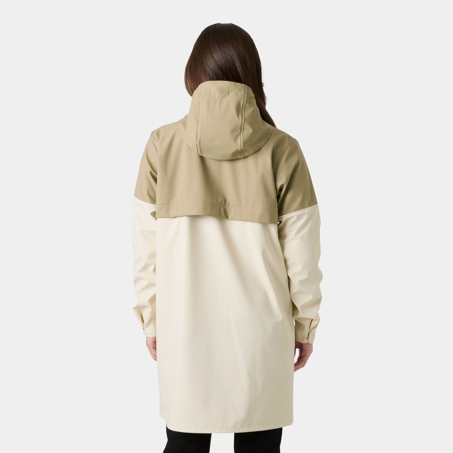 Women's Moss Block PU Raincoat - 757 PEBBLE