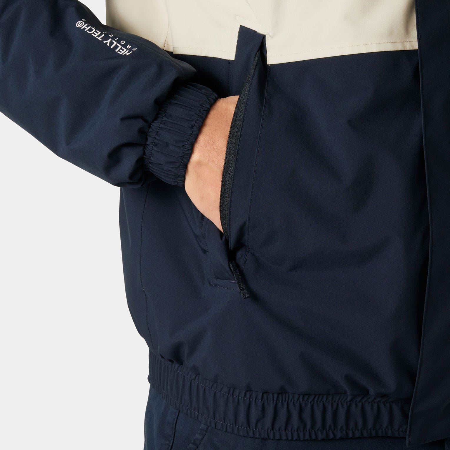 Men’s Smoegen Insulated Rain Jacket - 598 NAVY STRIPE