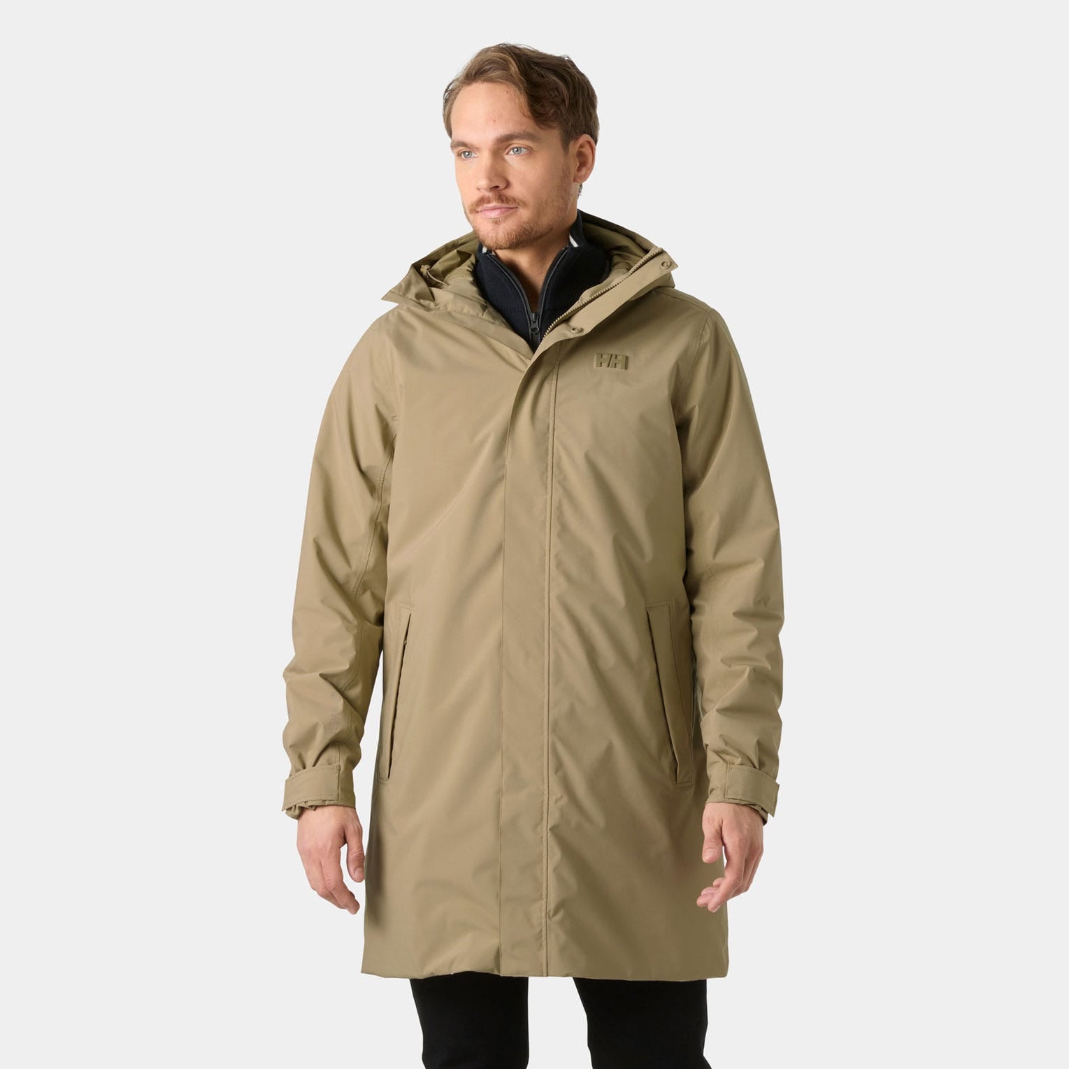 Men's Brussel Insulated Raincoat - 757 PEBBLE