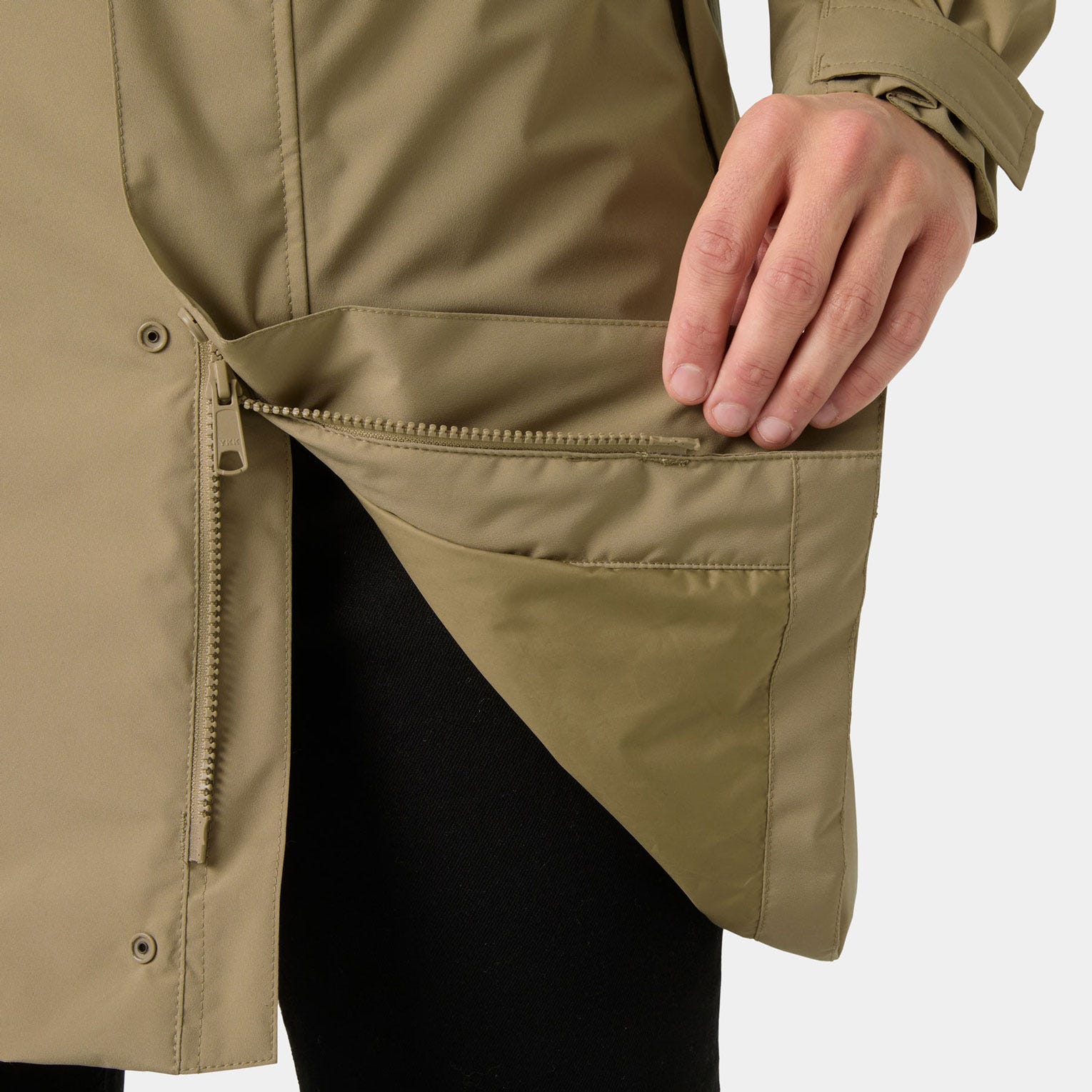 Men's Brussel Insulated Raincoat - 757 PEBBLE
