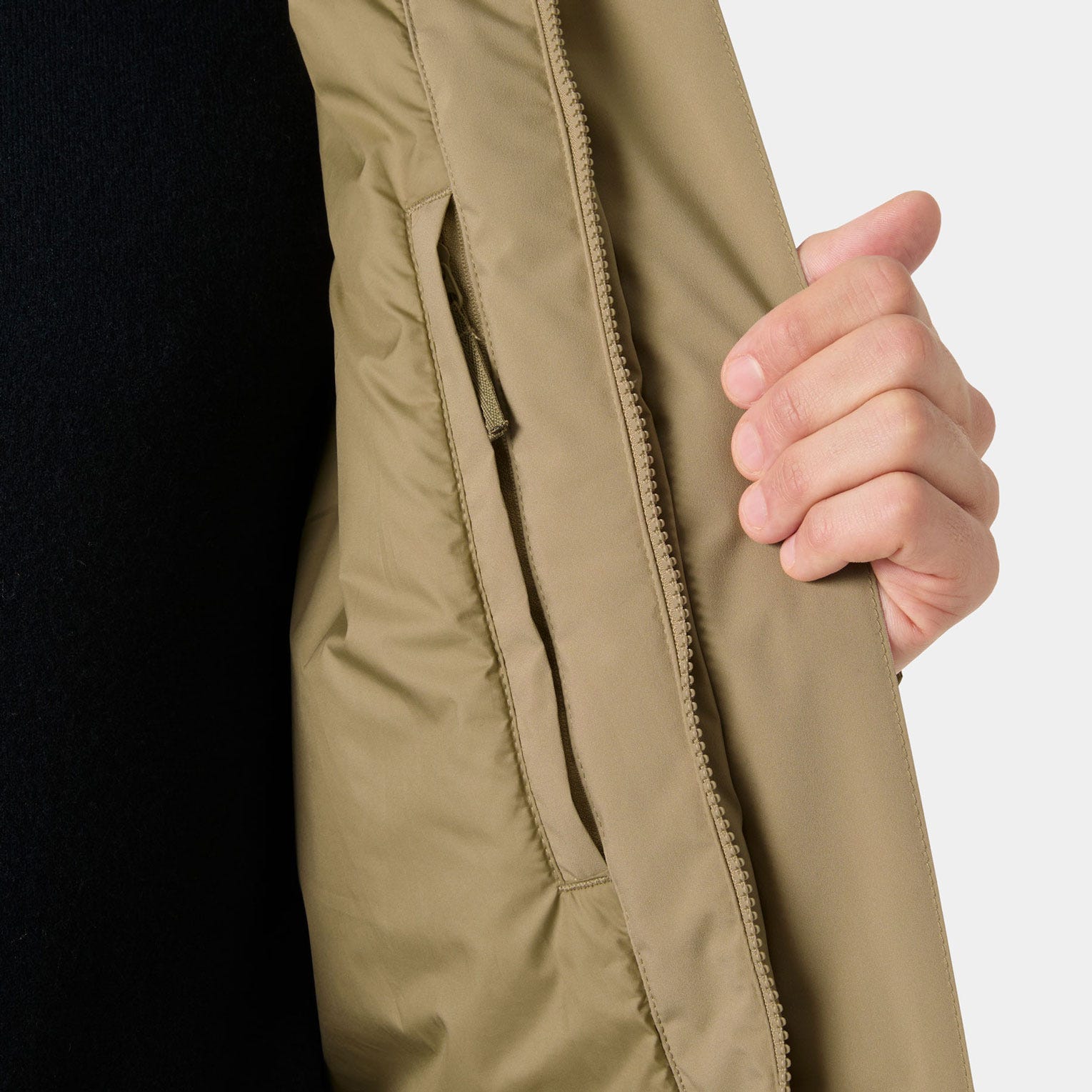 Men's Brussel Insulated Raincoat - 757 PEBBLE