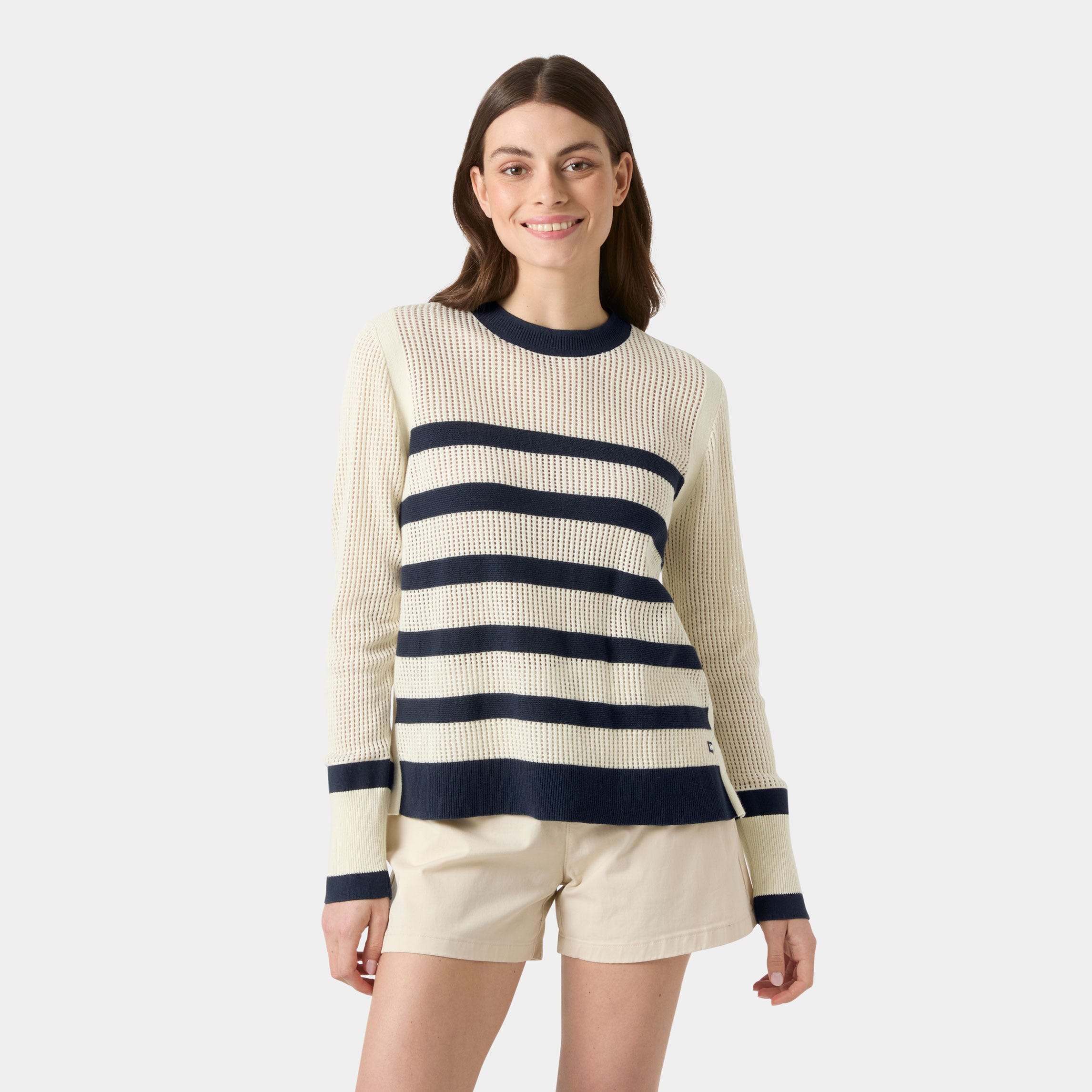 Women's Portofino Knit Sweater - 597 NAVY / CREAM