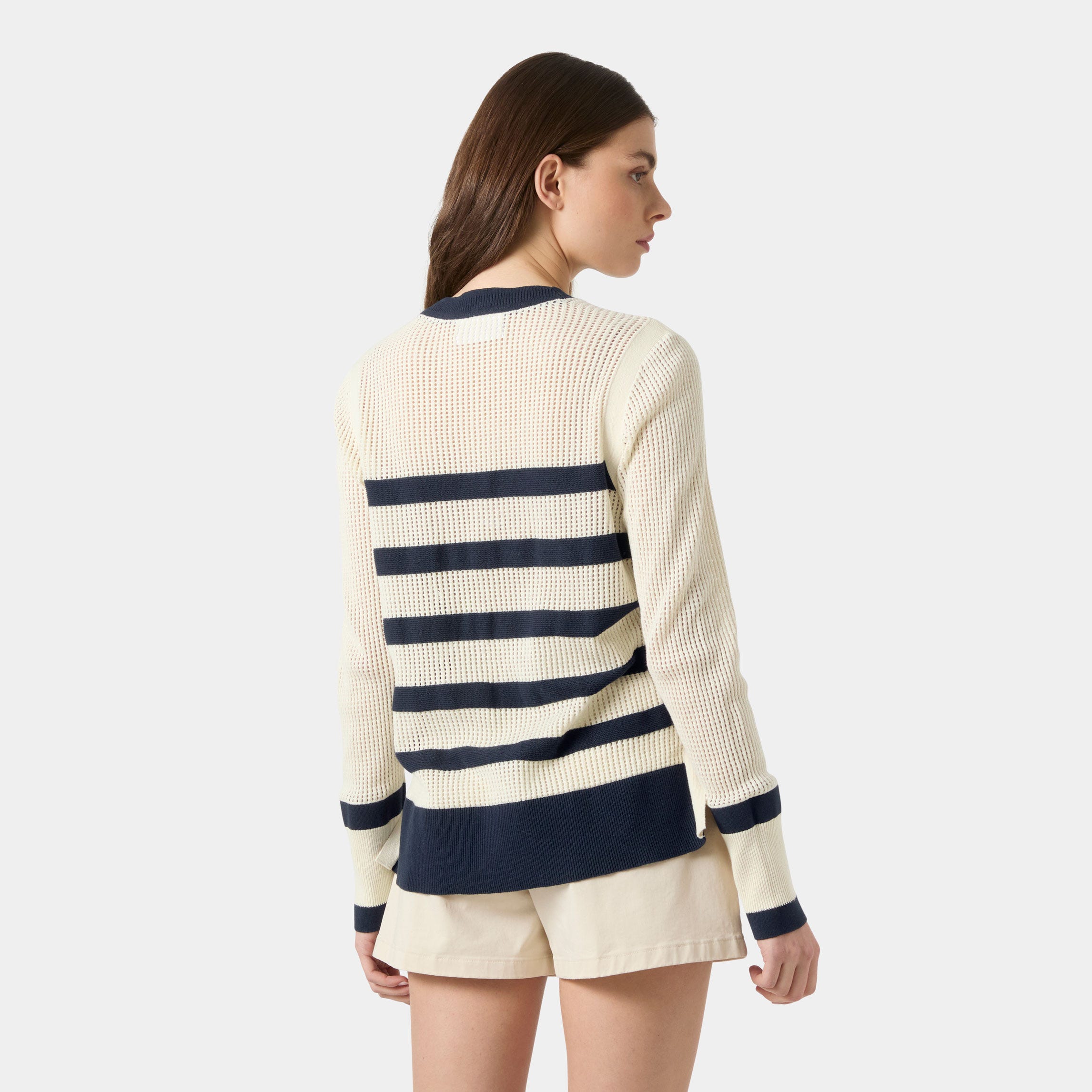 Women's Portofino Knit Sweater - 597 NAVY / CREAM