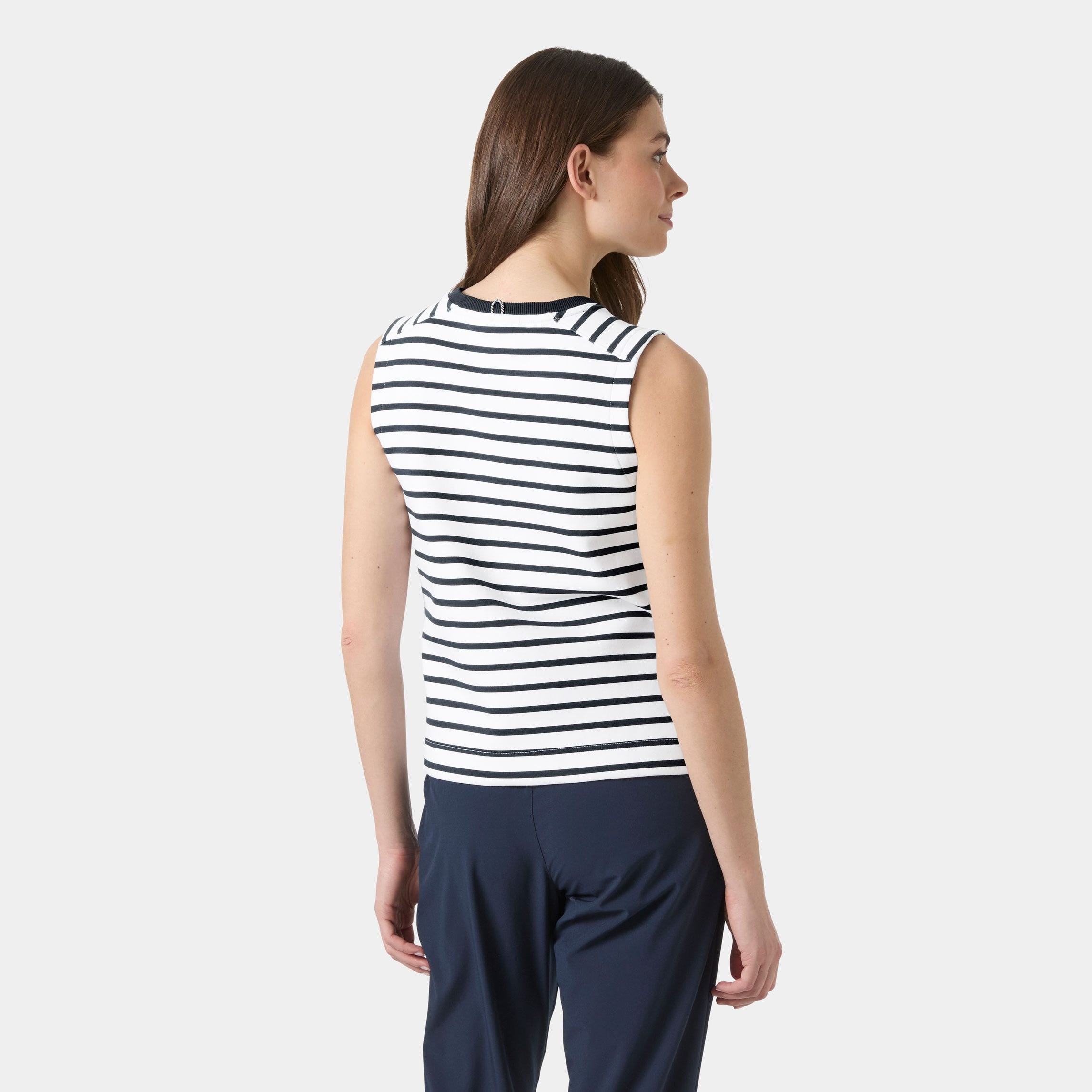 Women's Capri Summer Top - 001 WHITE NAVY
