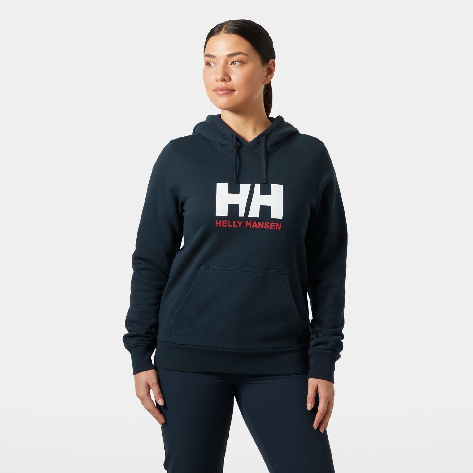 Women's HH Logo Hoodie - 597 NAVY