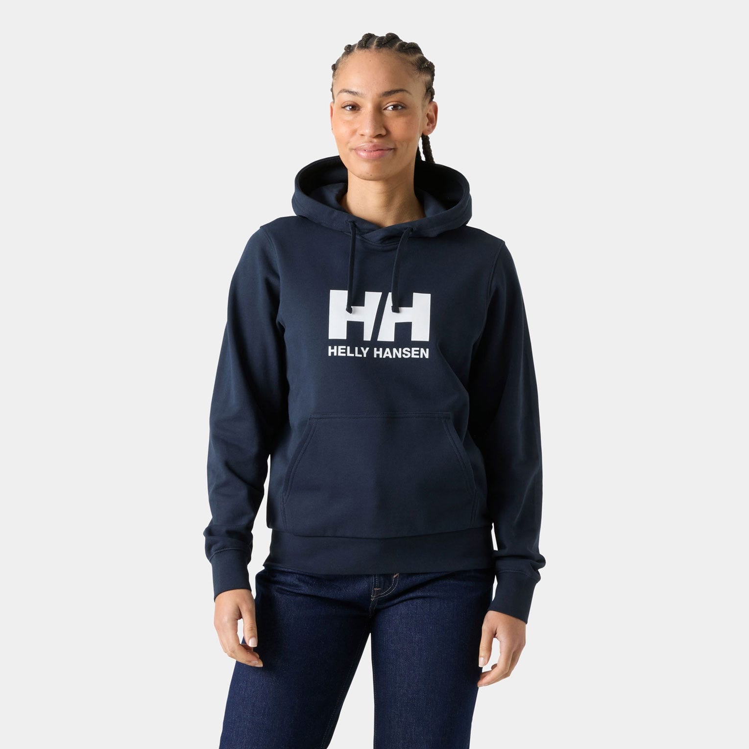 Women's HH Logo Hoodie - 598 NAVY