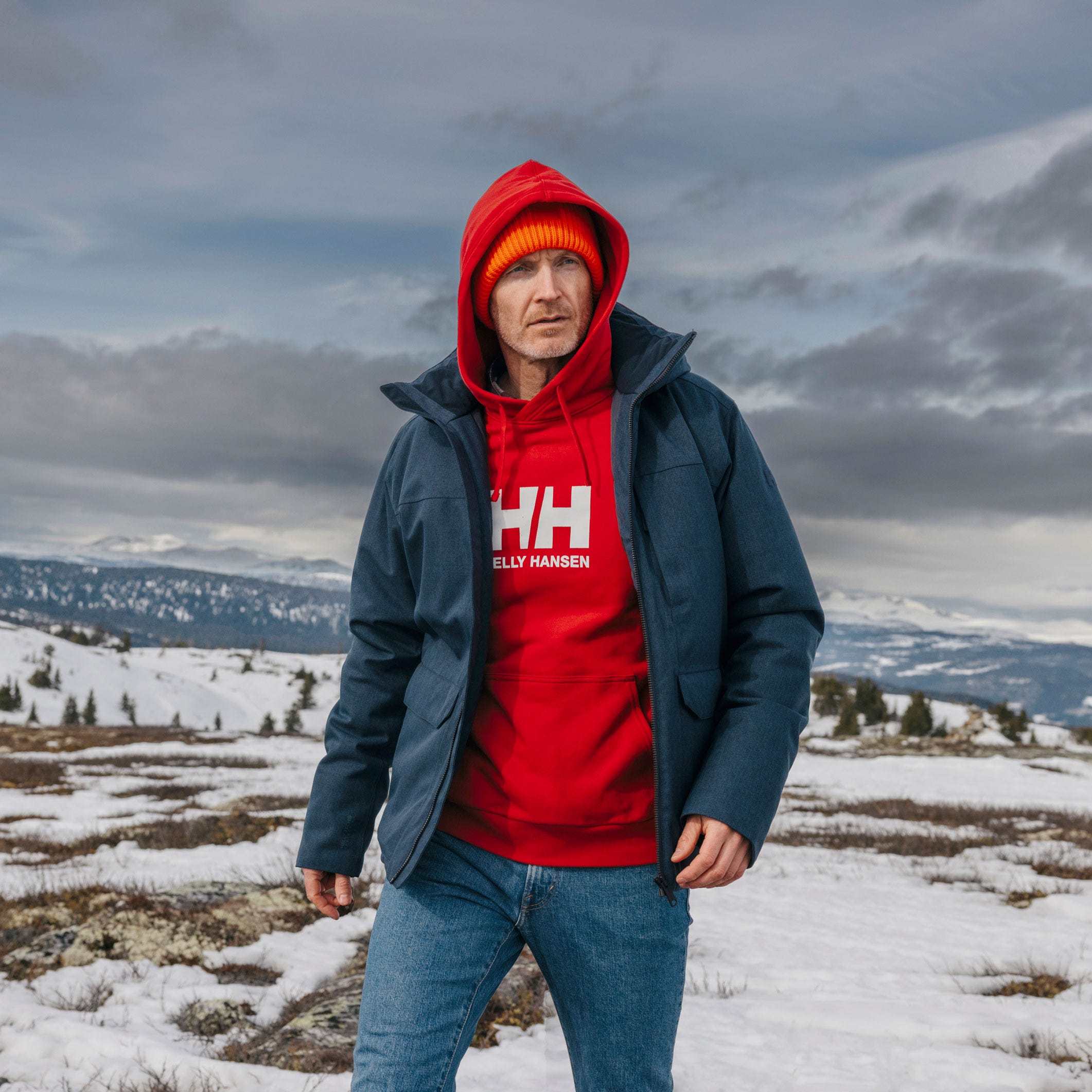 Men's HH Logo Hoodie - 162 RED