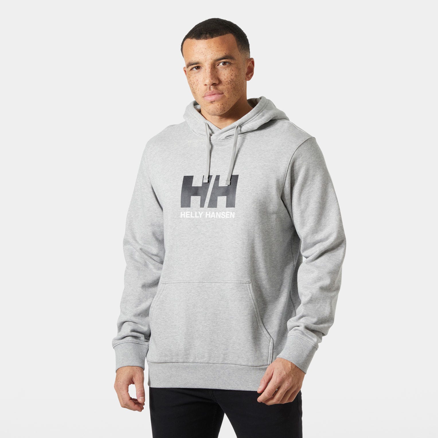 Men's HH Logo Hoodie - 949 GREY MELANGE