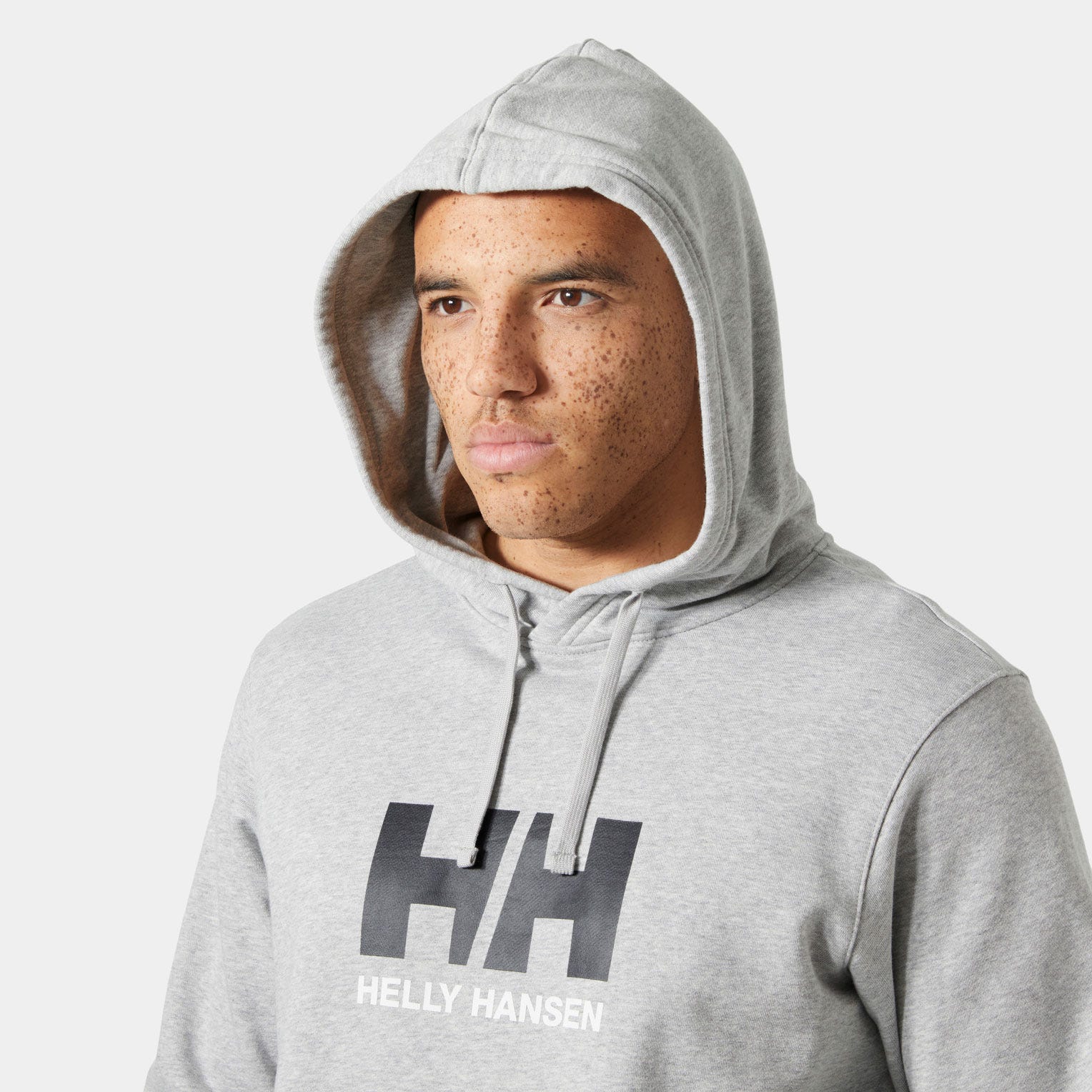 Men's HH Logo Hoodie - 949 GREY MELANGE