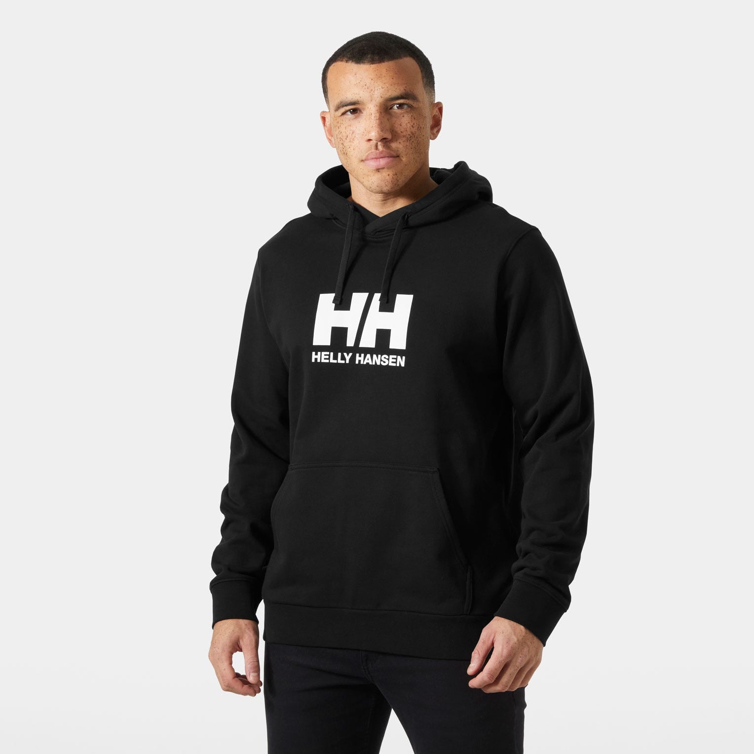 Men's HH Logo Hoodie - 990 BLACK