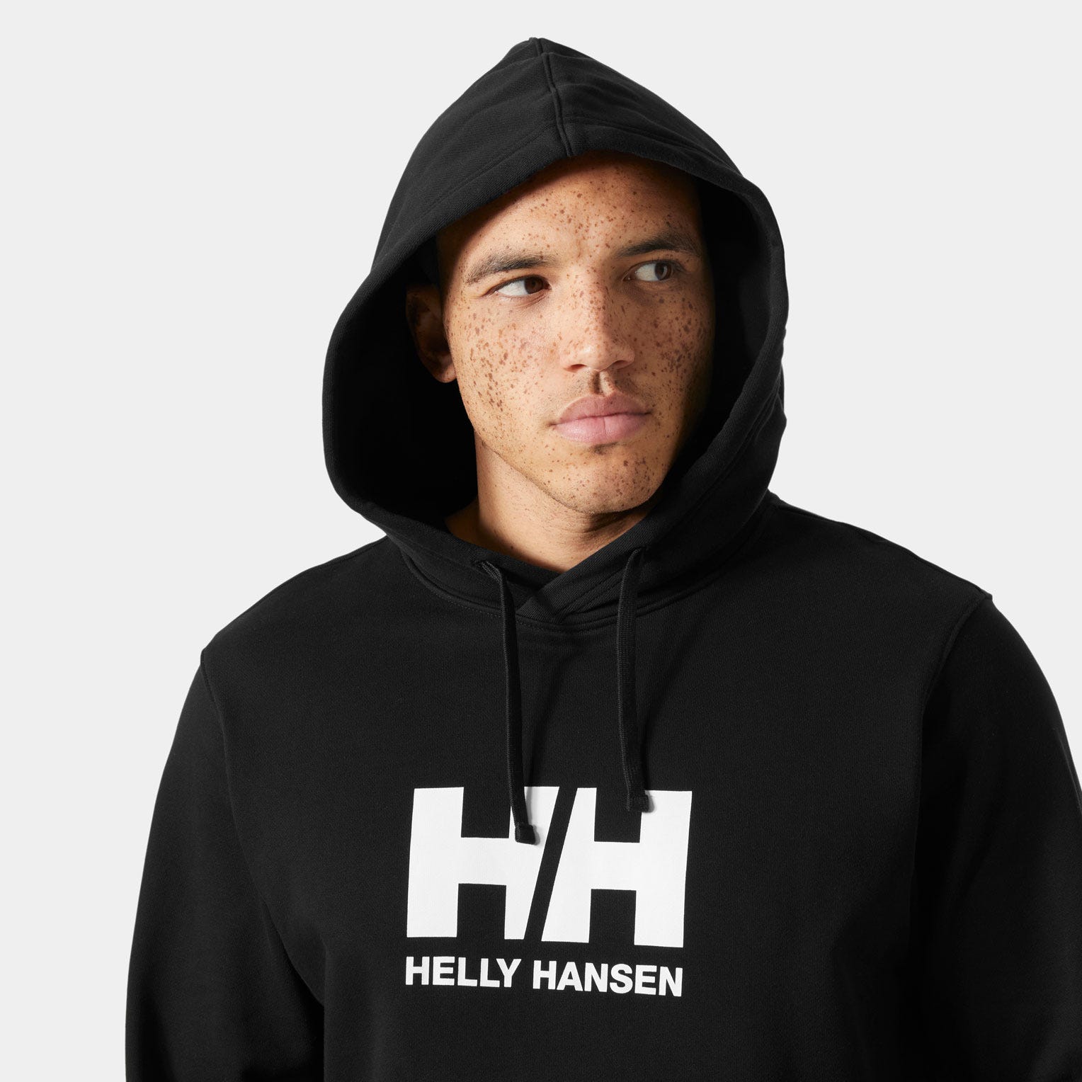 Men's HH Logo Hoodie - 990 BLACK