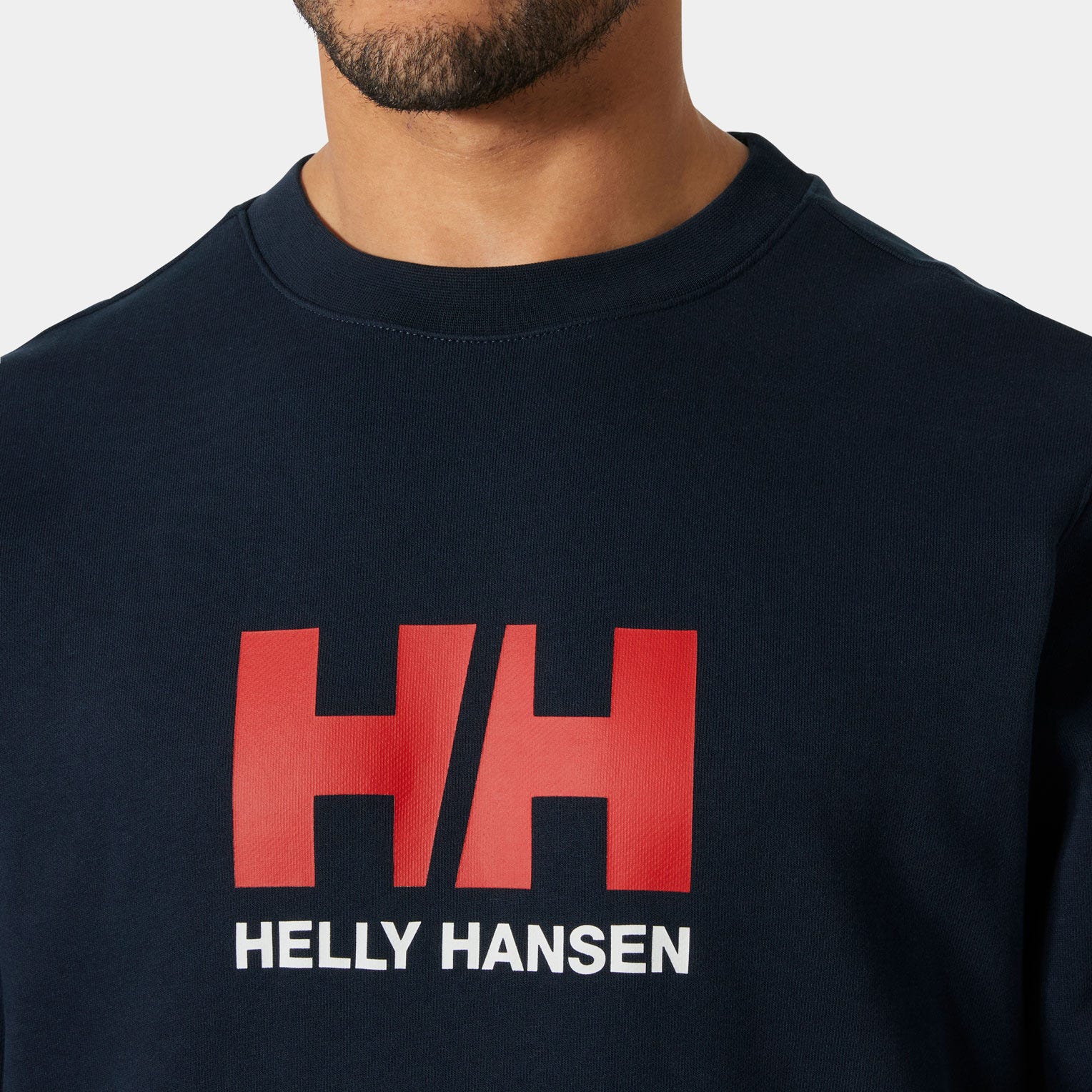 Men's HH Logo Crew Sweatshirt - 597 NAVY