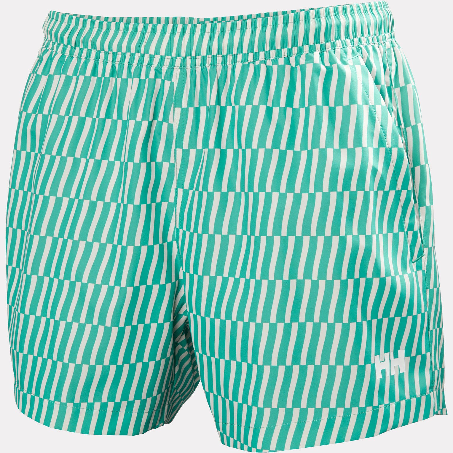 Men's Newport Trunk 4.5" - 472 DARK MINT OFFSET STRIPE AOP