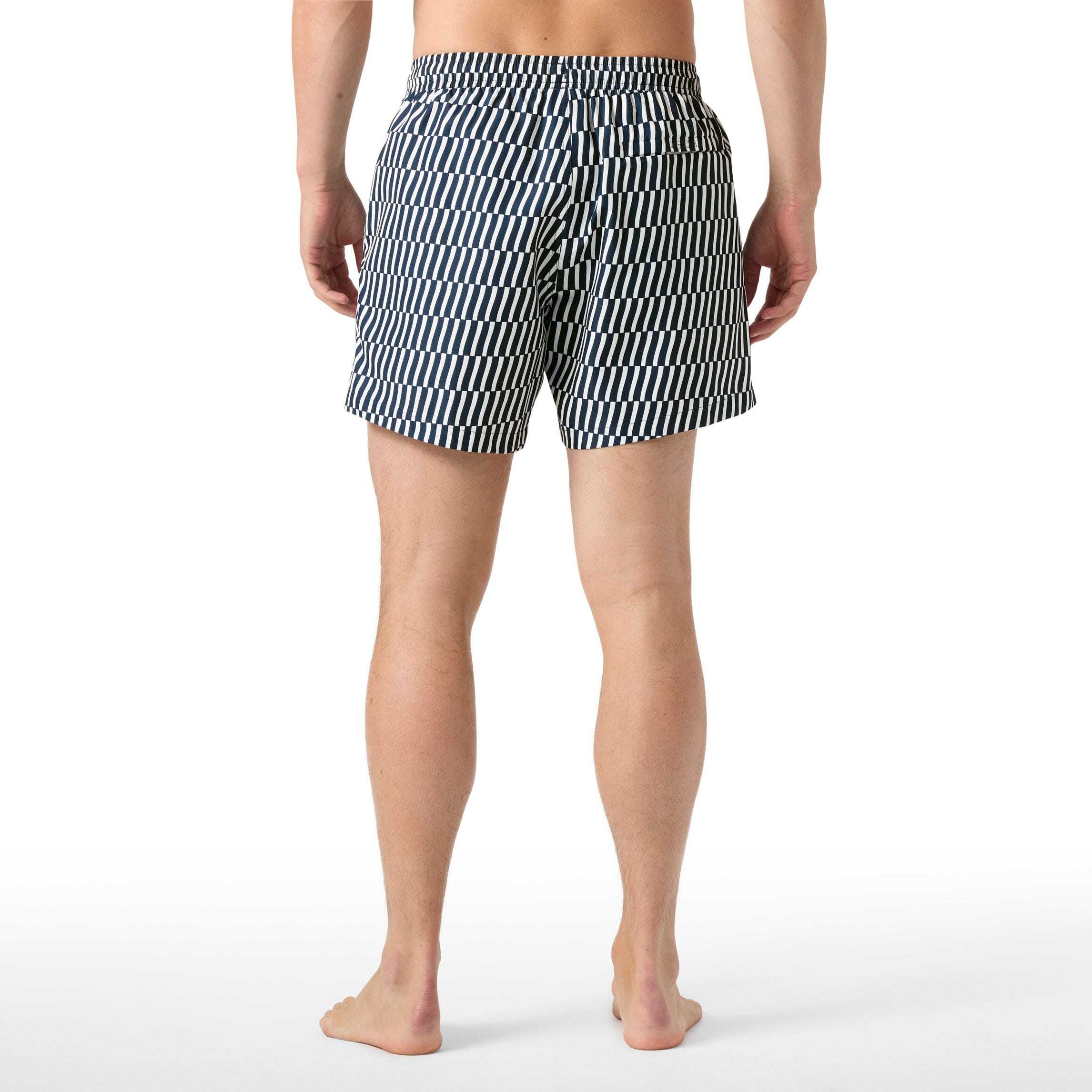 Men's Newport Trunk 4.5" - 597 NAVY OFFSET STRIPE AOP